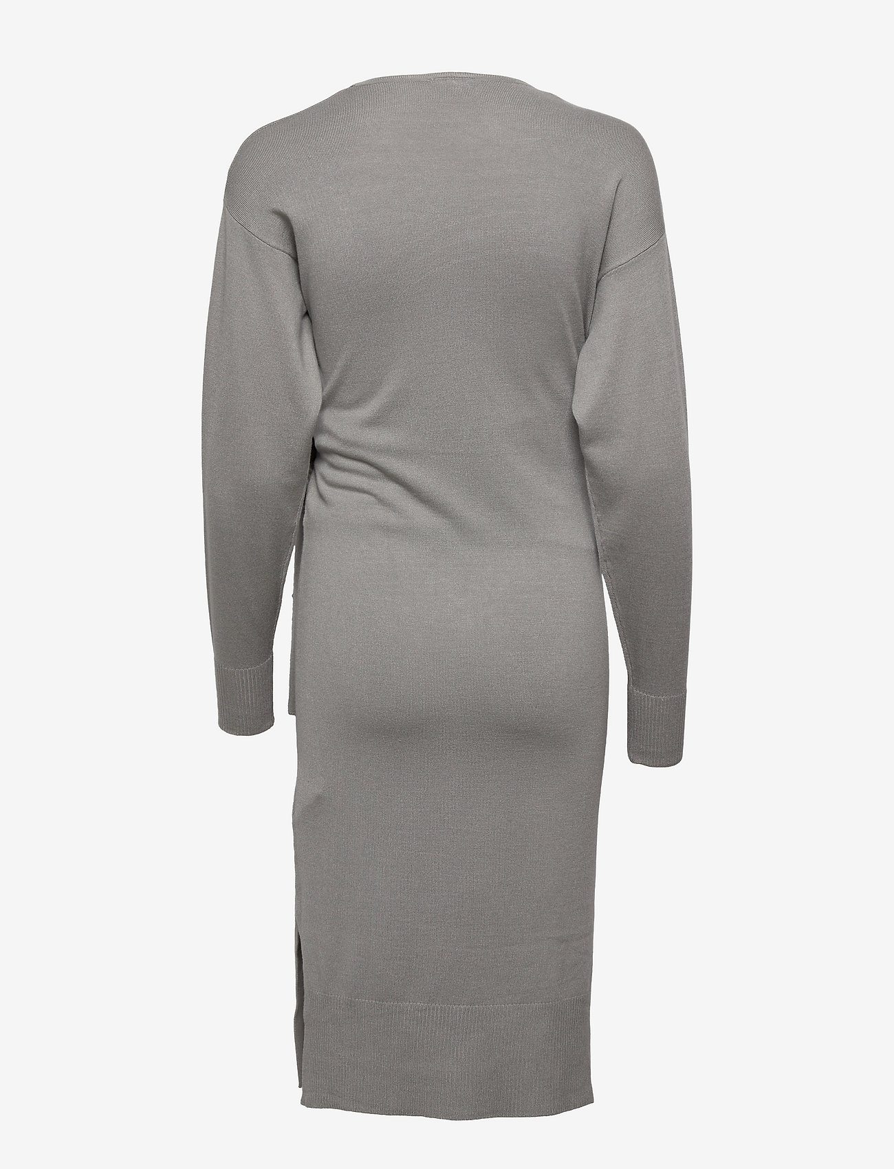 Mamalicious - MLMIA TESS L/S KNIT UK DRESS 2F A. - slå-om-kjoler - cool grey - 2