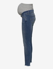 Mamalicious - MLMENDEZ SLIM FRAYED 7/8 JEANS - slim jeans - light blue denim - 1