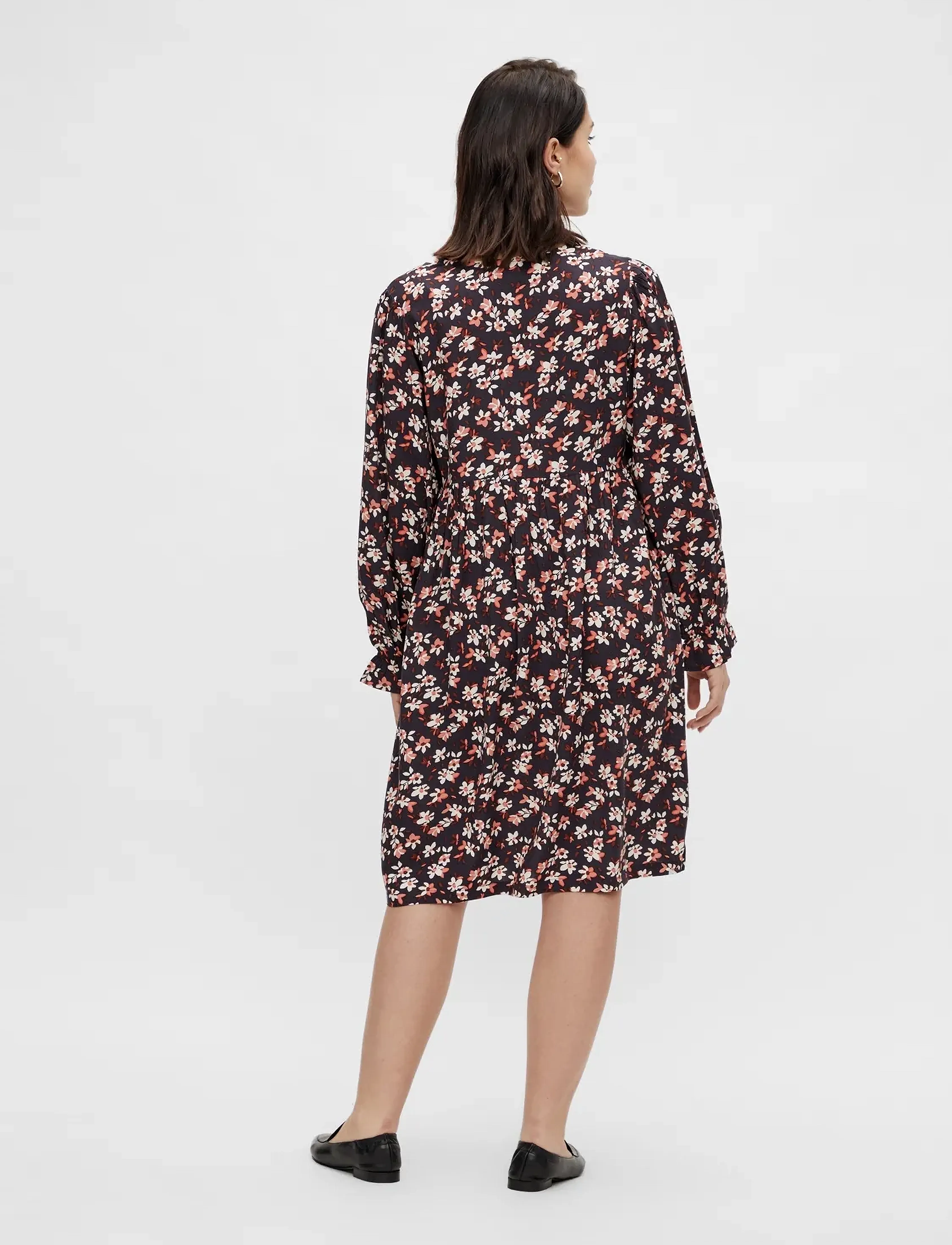 Mamalicious - MLALICE L/S WOVEN ABK DRESS A. - midikleider - peacoat - 3
