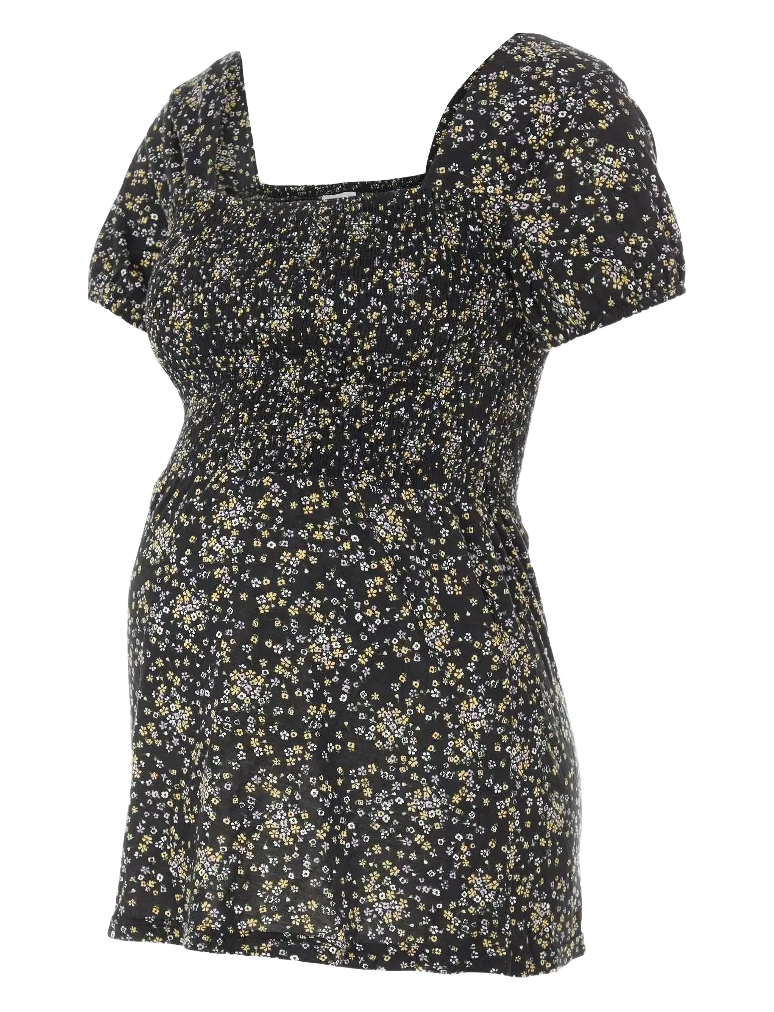 Mamalicious MLDOTTI S/S JERSEY TOP A. - Bluser - BLACK / black