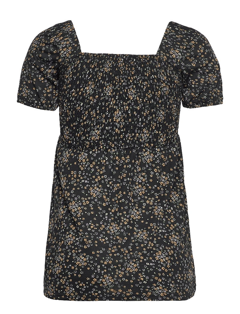 Mamalicious - MLDOTTI S/S JERSEY TOP A. - kurzämlige blusen - black - 2