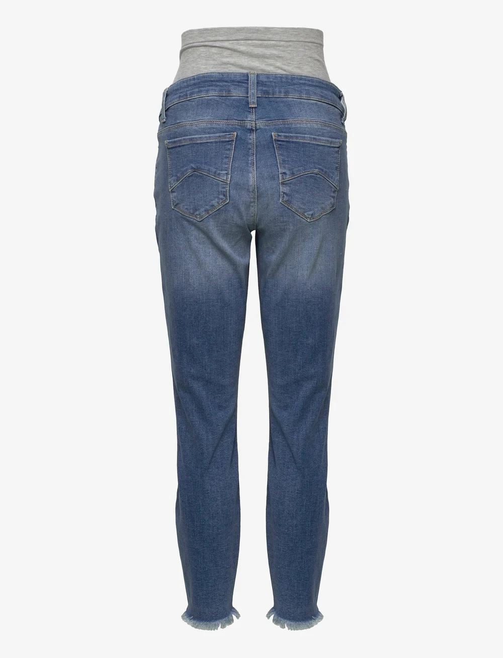 Mamalicious - MLMENDEZ SLIM FRAYED 7/8 JEANS CUR - bas - light blue denim - 1