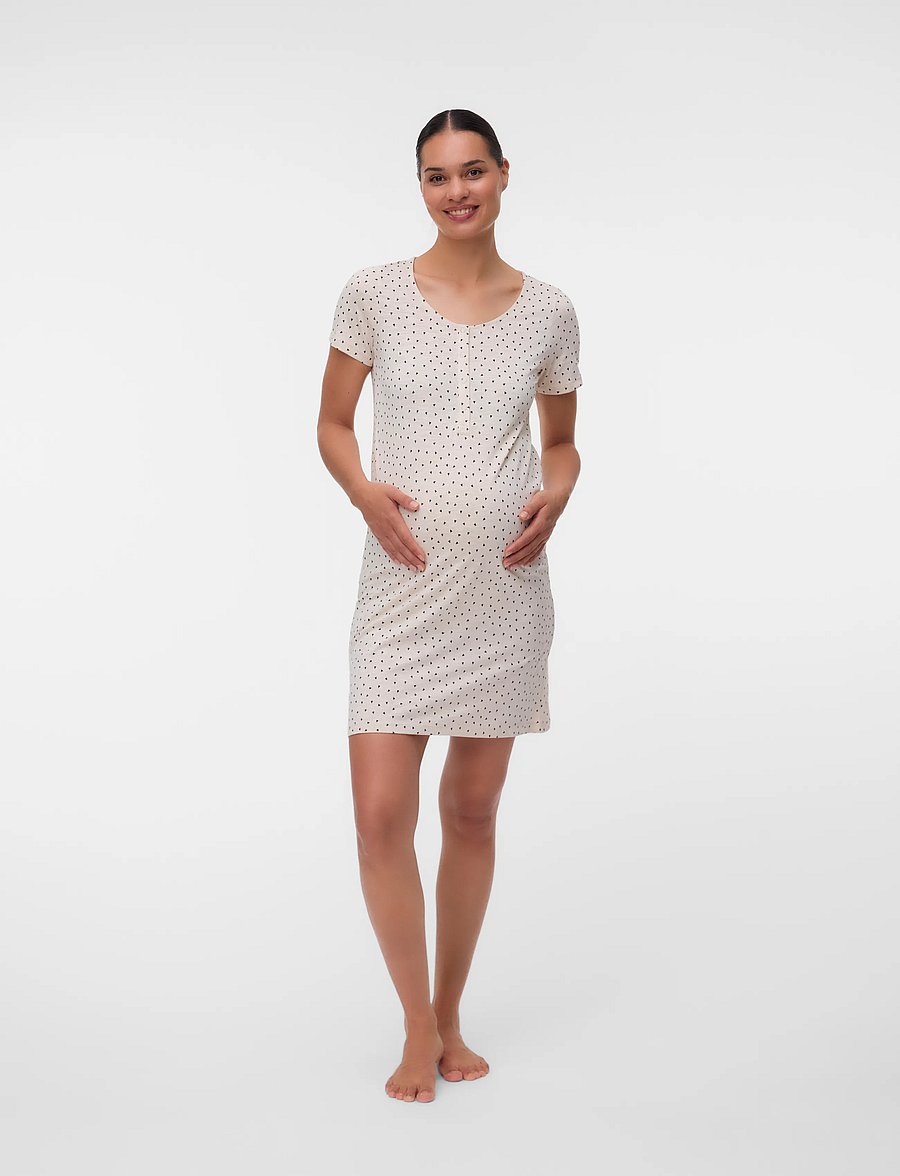 Mamalicious - MLMIRA AOP JRS NIGHTGOWN 2F A. E. - unterwäsche - birch - 4