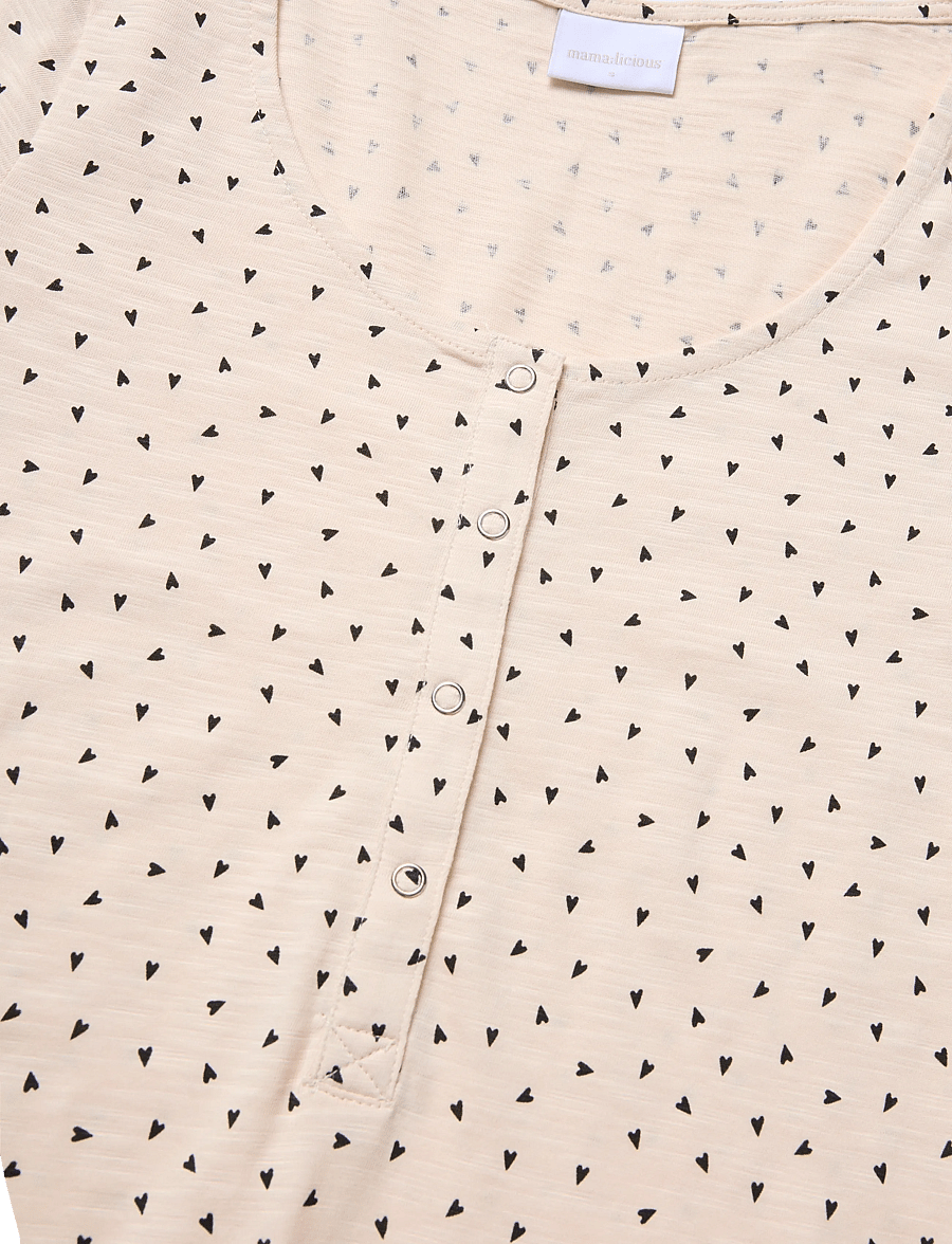 Mamalicious - MLMIRA AOP JRS NIGHTGOWN 2F A. E. NOOS - underkläder - birch - 2