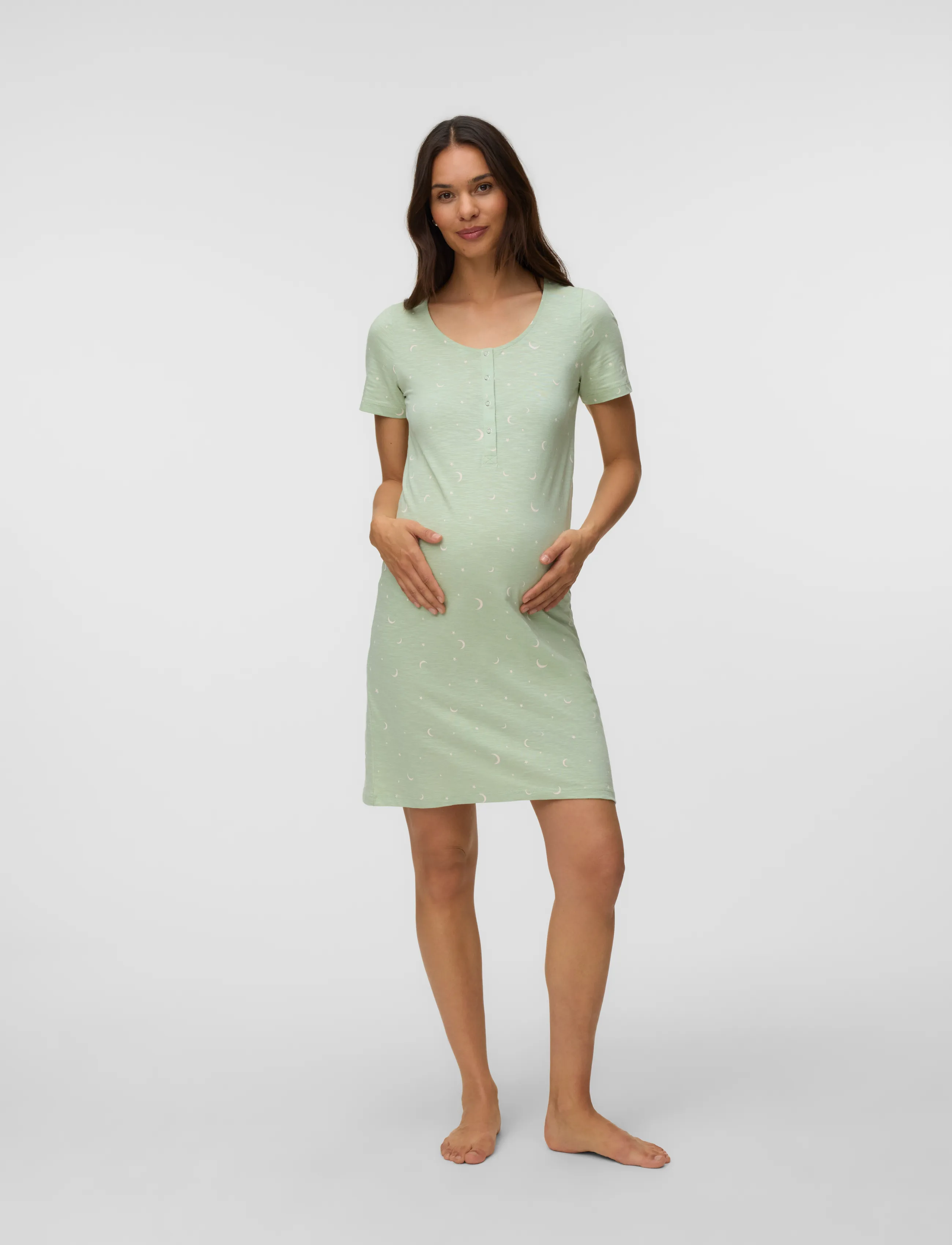 Mamalicious - MLMIRA AOP JRS NIGHTGOWN 2F A. E. NOOS - unterwäsche - laurel green - 3