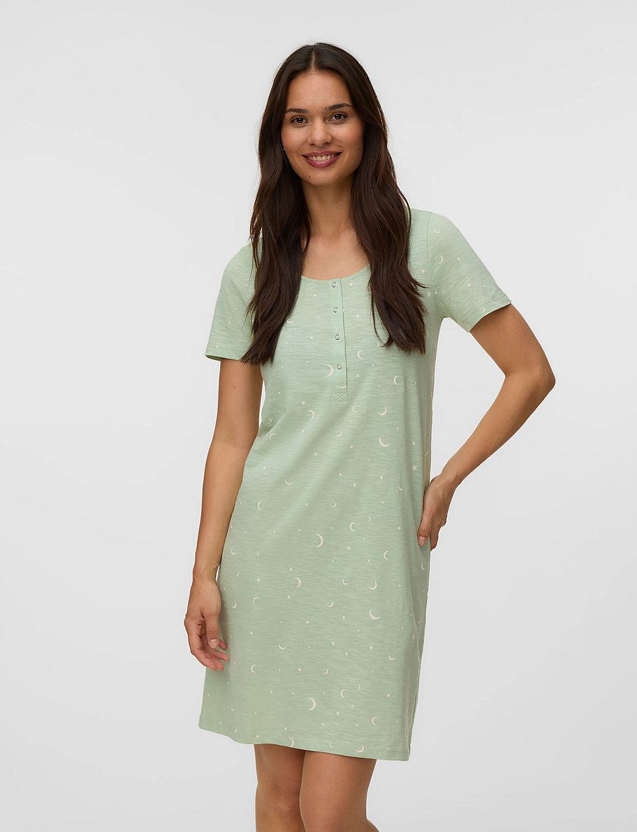 Mamalicious - MLMIRA AOP JRS NIGHTGOWN 2F A. E. NOOS - unterwäsche - laurel green - 4