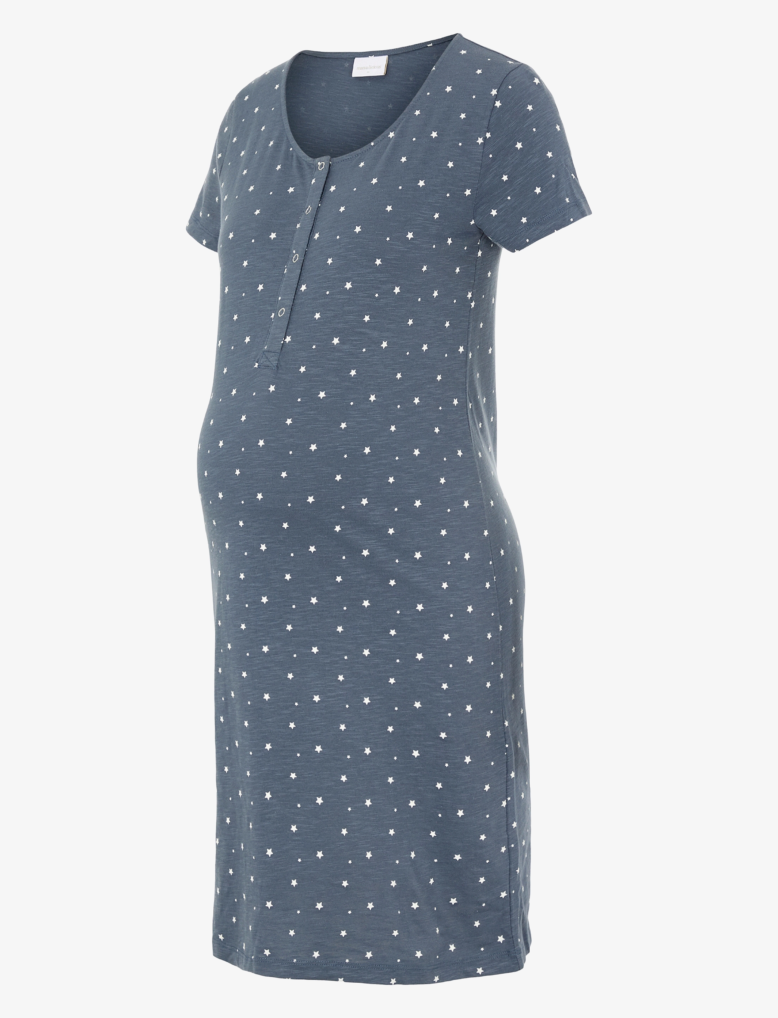 Mamalicious MLMIRA AOP JRS NIGHTGOWN 2F A. E. NOOS - Umstandsmode - STORMY WEATHER / navy