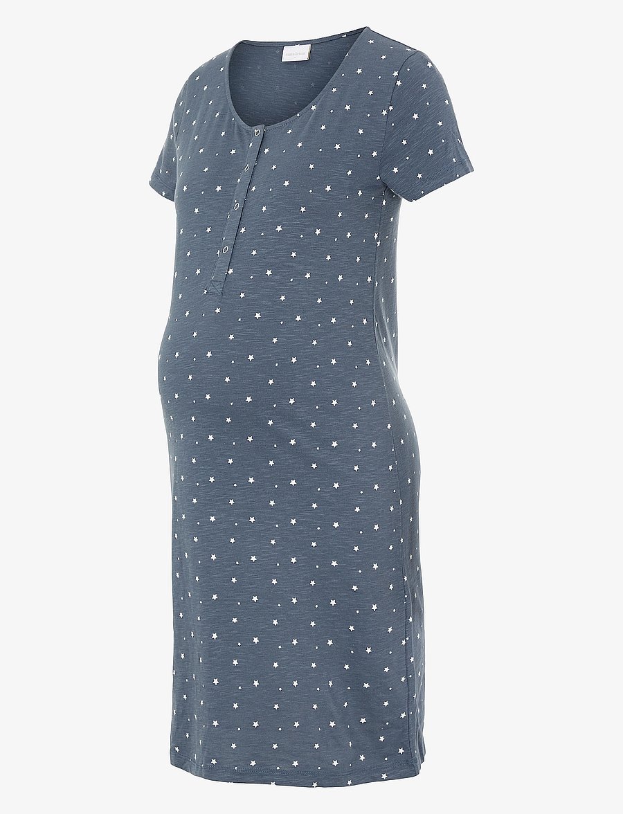 Mamalicious - MLMIRA AOP JRS NIGHTGOWN 2F A. E. NOOS - apakšveļa - stormy weather - 1