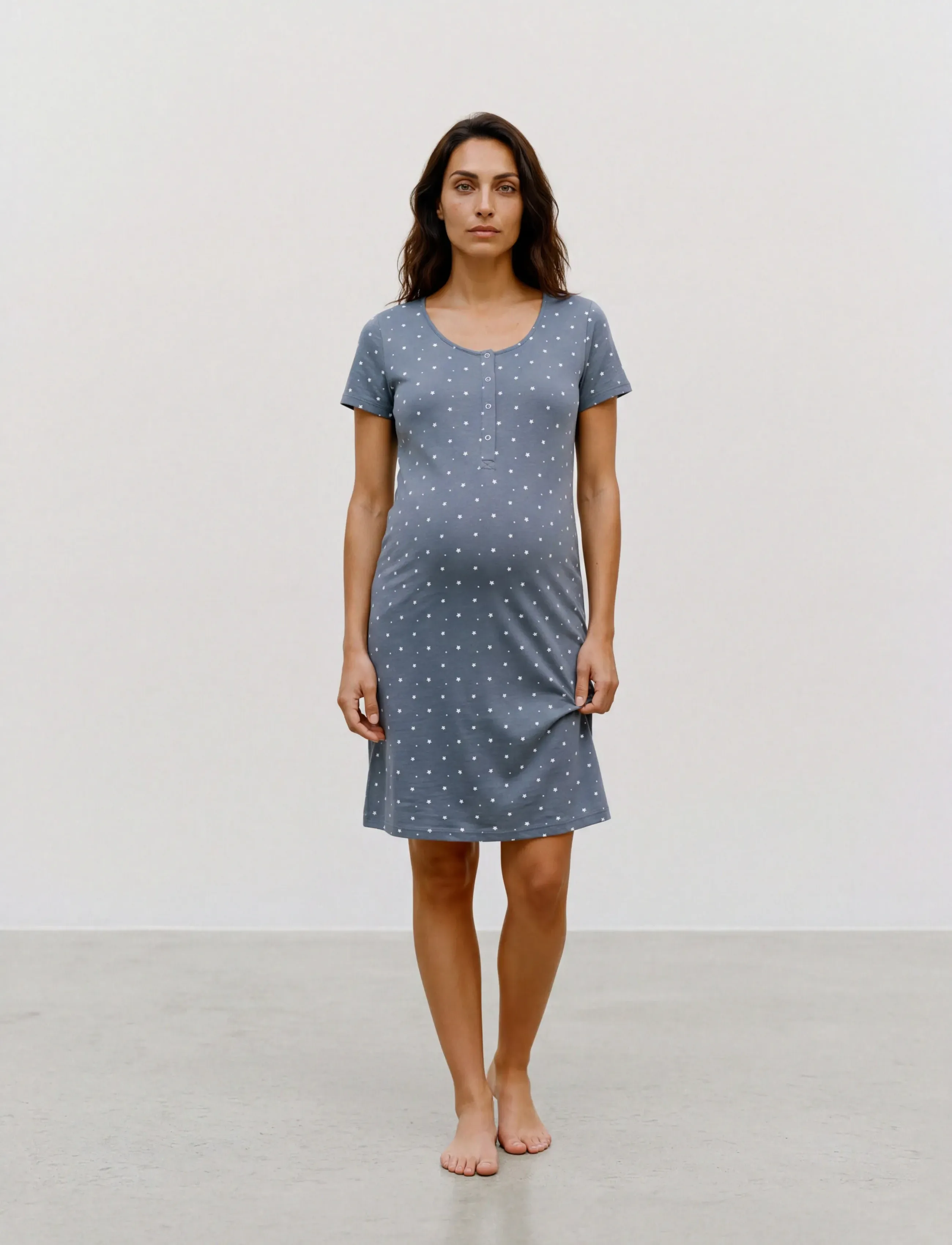 Mamalicious - MLMIRA AOP JRS NIGHTGOWN 2F A. E. NOOS - laveste priser - stormy weather - 0