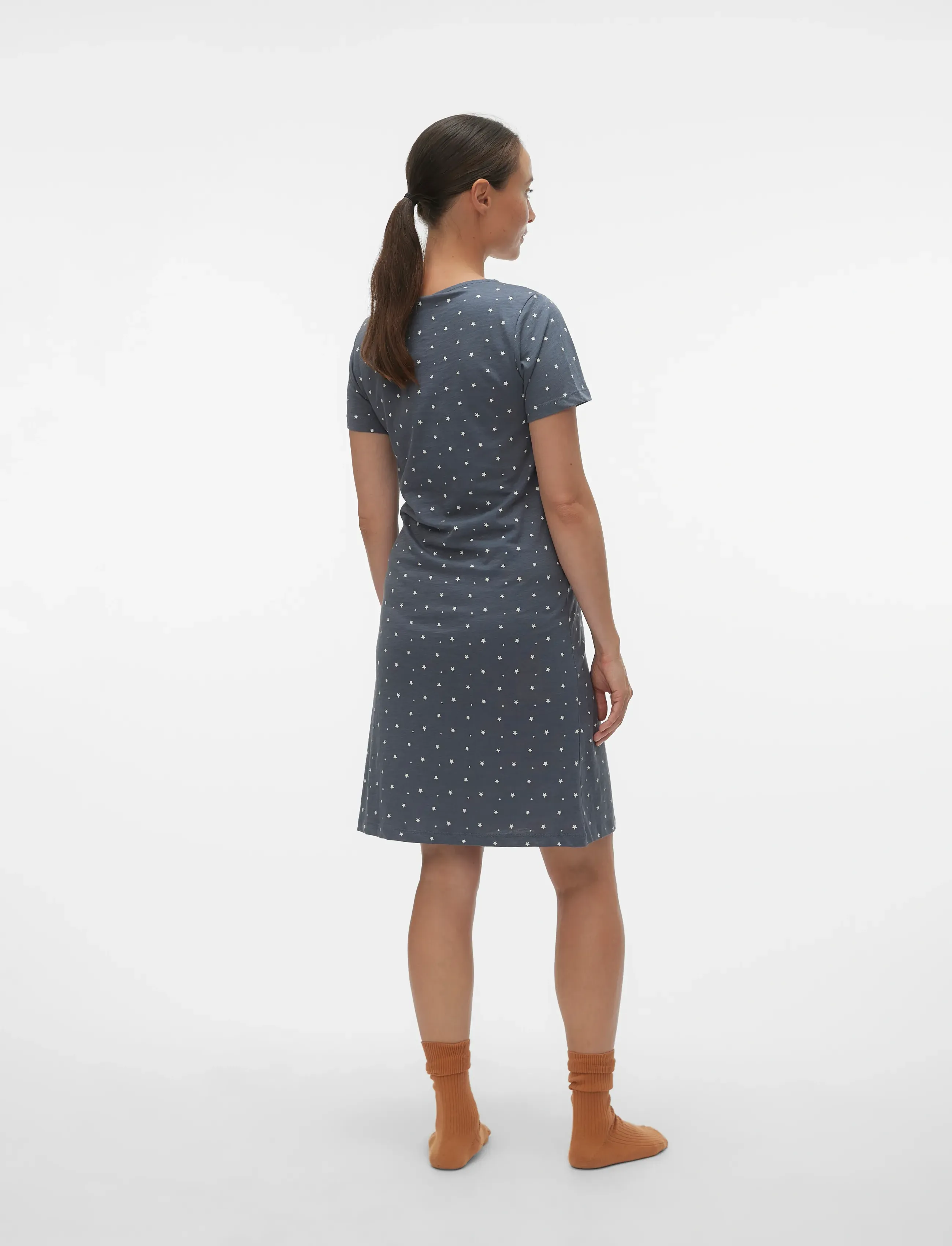 Mamalicious - MLMIRA AOP JRS NIGHTGOWN 2F A. E. NOOS - undertøj - stormy weather - 2