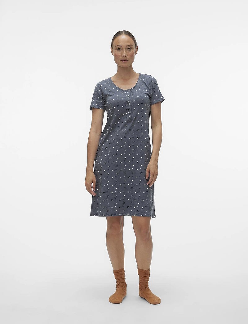 Mamalicious - MLMIRA AOP JRS NIGHTGOWN 2F A. E. NOOS - alusvaatteet - stormy weather - 3