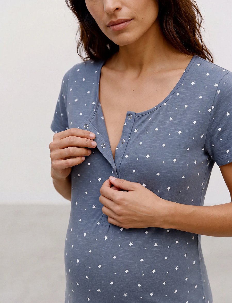 Mamalicious - MLMIRA AOP JRS NIGHTGOWN 2F A. E. NOOS - unterwäsche - stormy weather - 4
