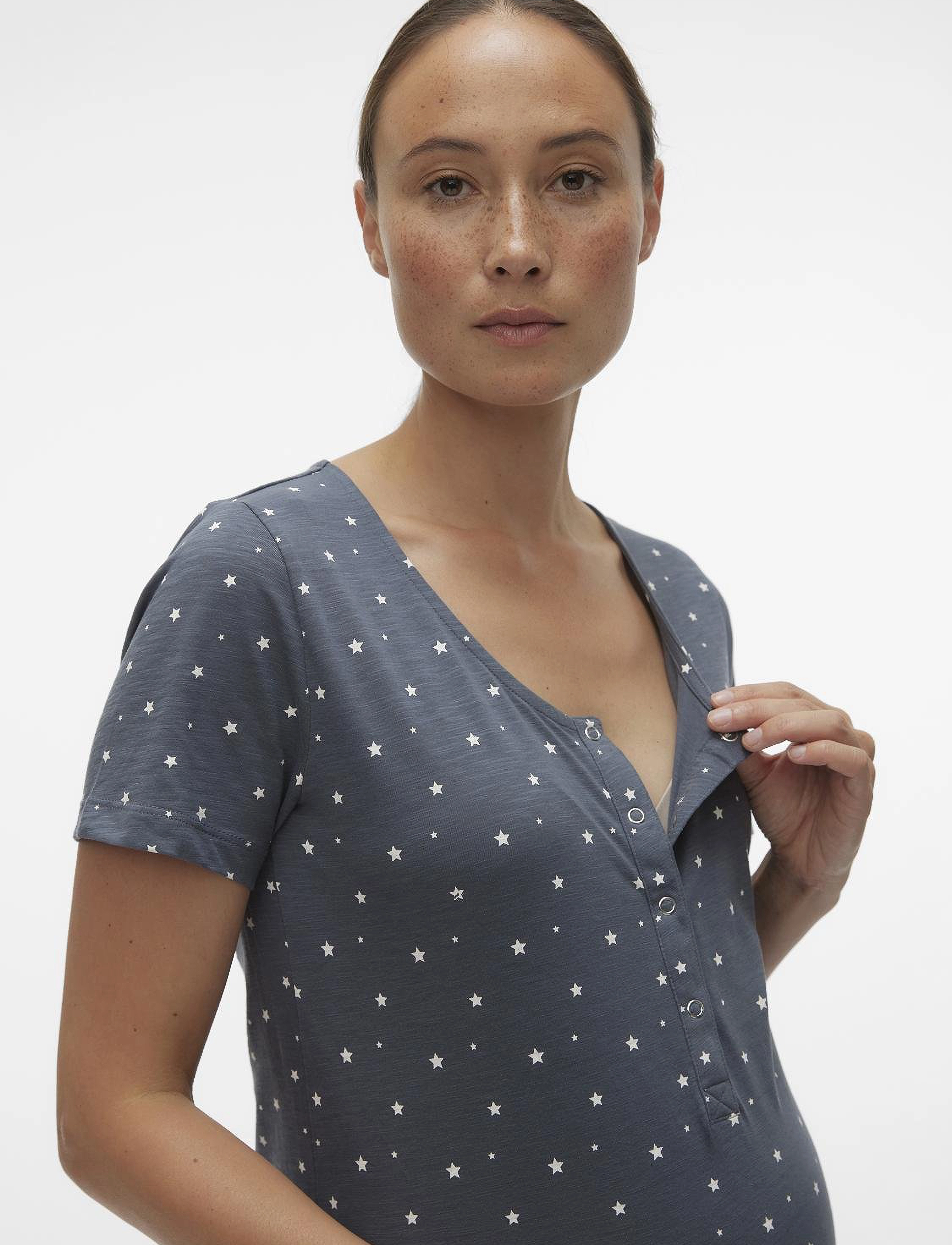 Mamalicious - MLMIRA AOP JRS NIGHTGOWN 2F A. E. NOOS - undertøj - stormy weather - 5