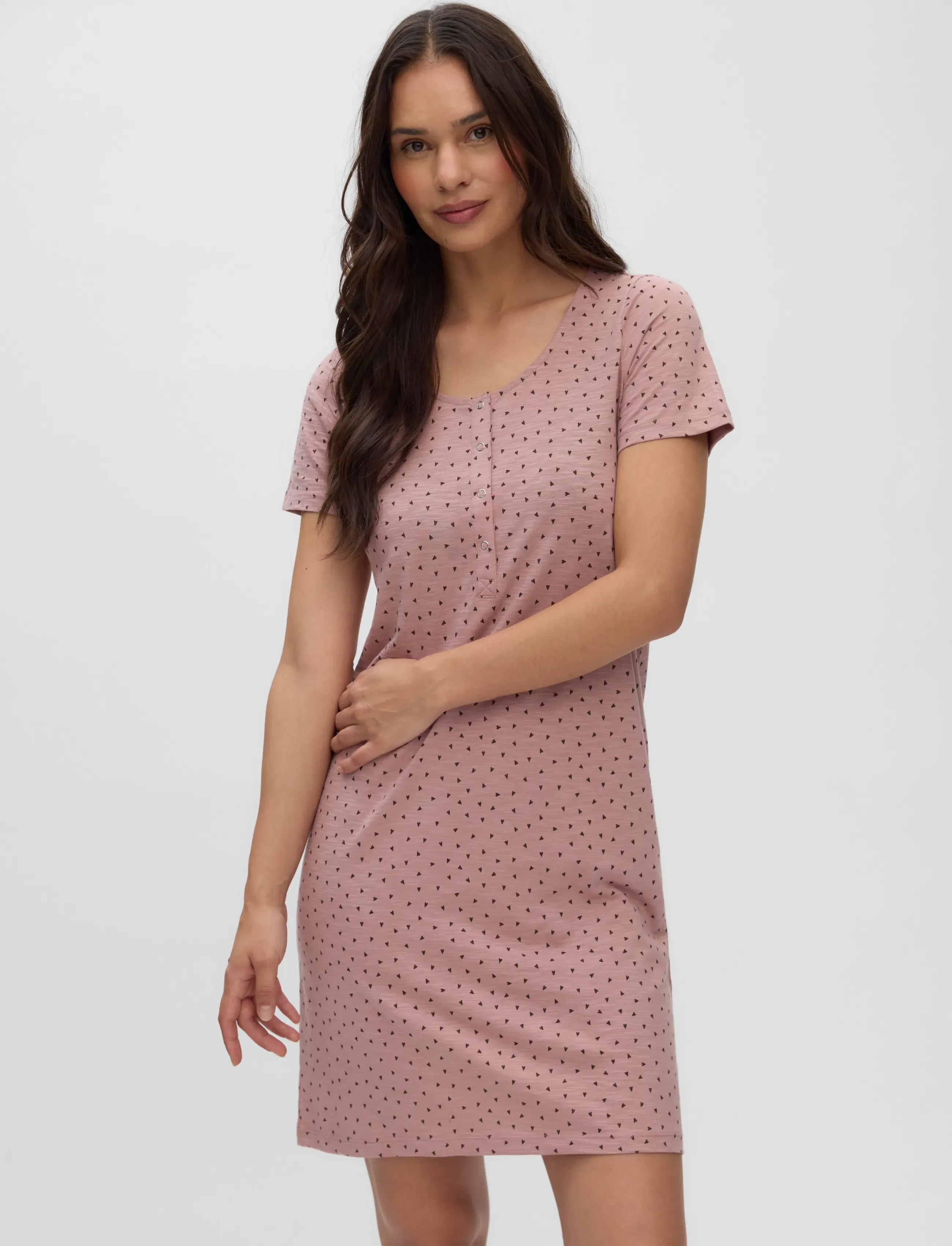 Mamalicious - MLMIRA AOP JRS NIGHTGOWN 2F A. E. - madalaimad hinnad - woodrose - 4