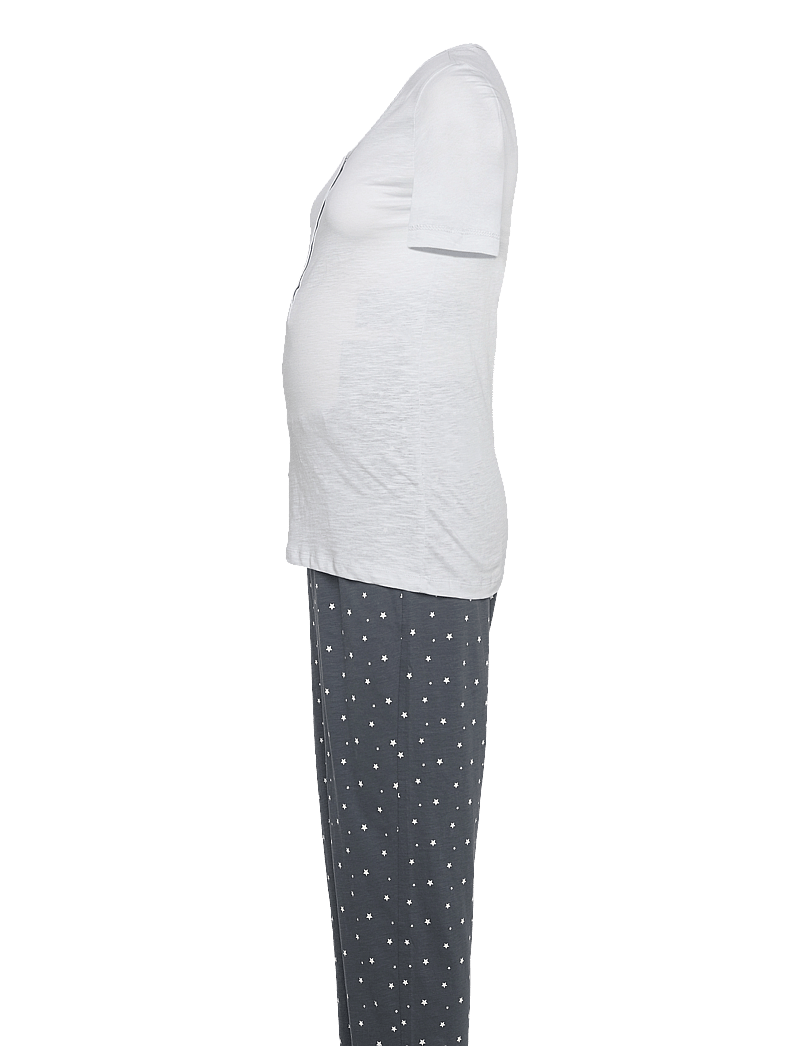 Mamalicious - MLMIRA STAR SS JRS PYJAMAS 2F A. E. NOOS - pesu ja aluspesu - gray dawn - 3