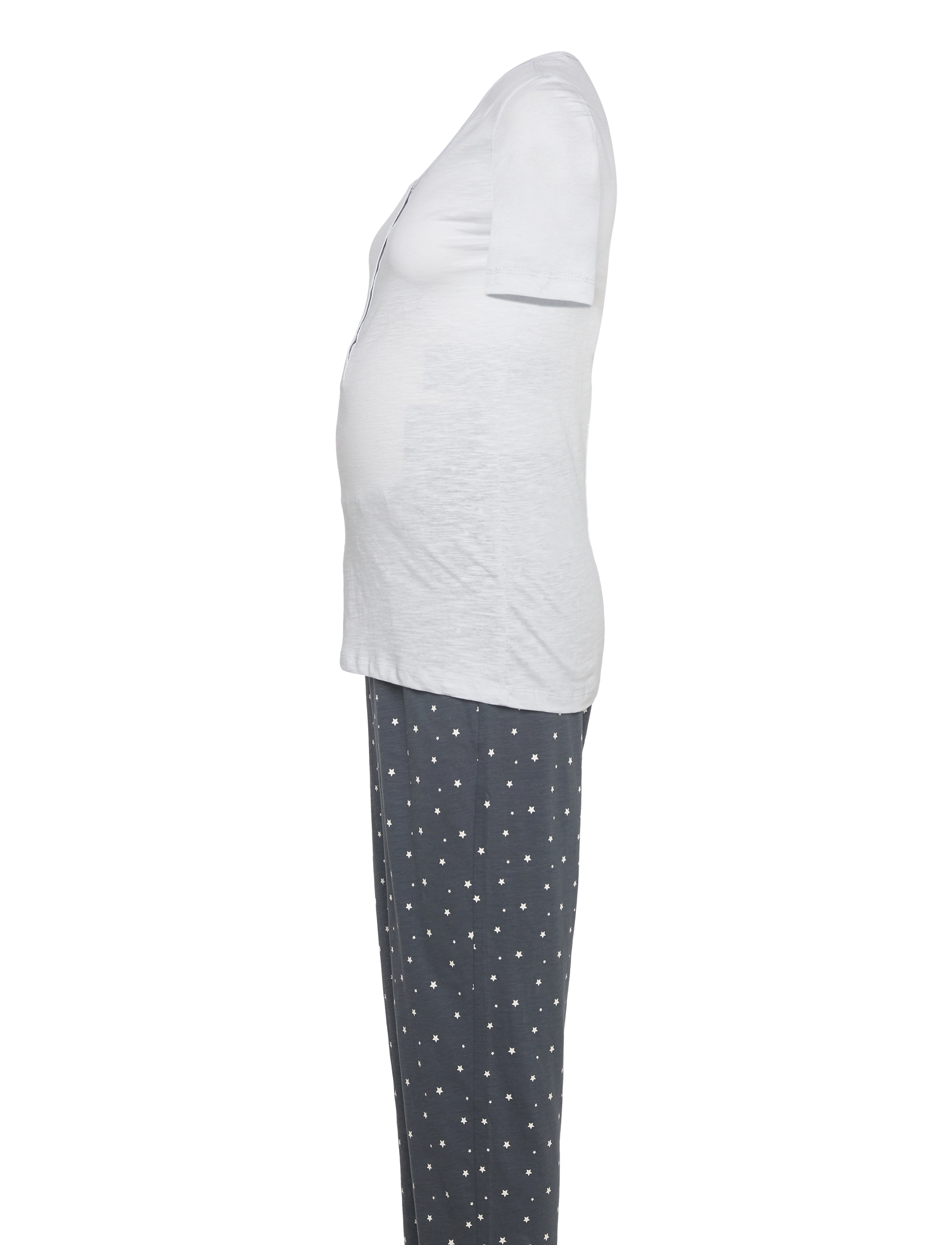 Mamalicious - MLMIRA STAR SS JRS PYJAMAS 2F A. E. NOOS - bielizna - gray dawn - 3