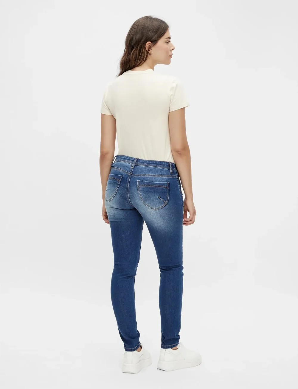 Mamalicious - MLESSA SLIM FIT DMB JEANS W. ELASTIC - underdele - medium blue denim - 3