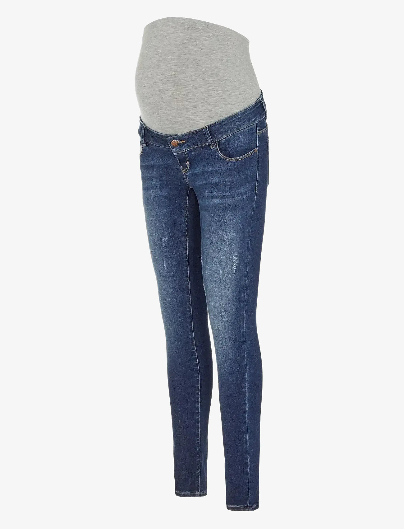 Mamalicious - MLEMMA DMB SLIM RECYCLED JEANS A. - nederdelar - medium blue denim - 1