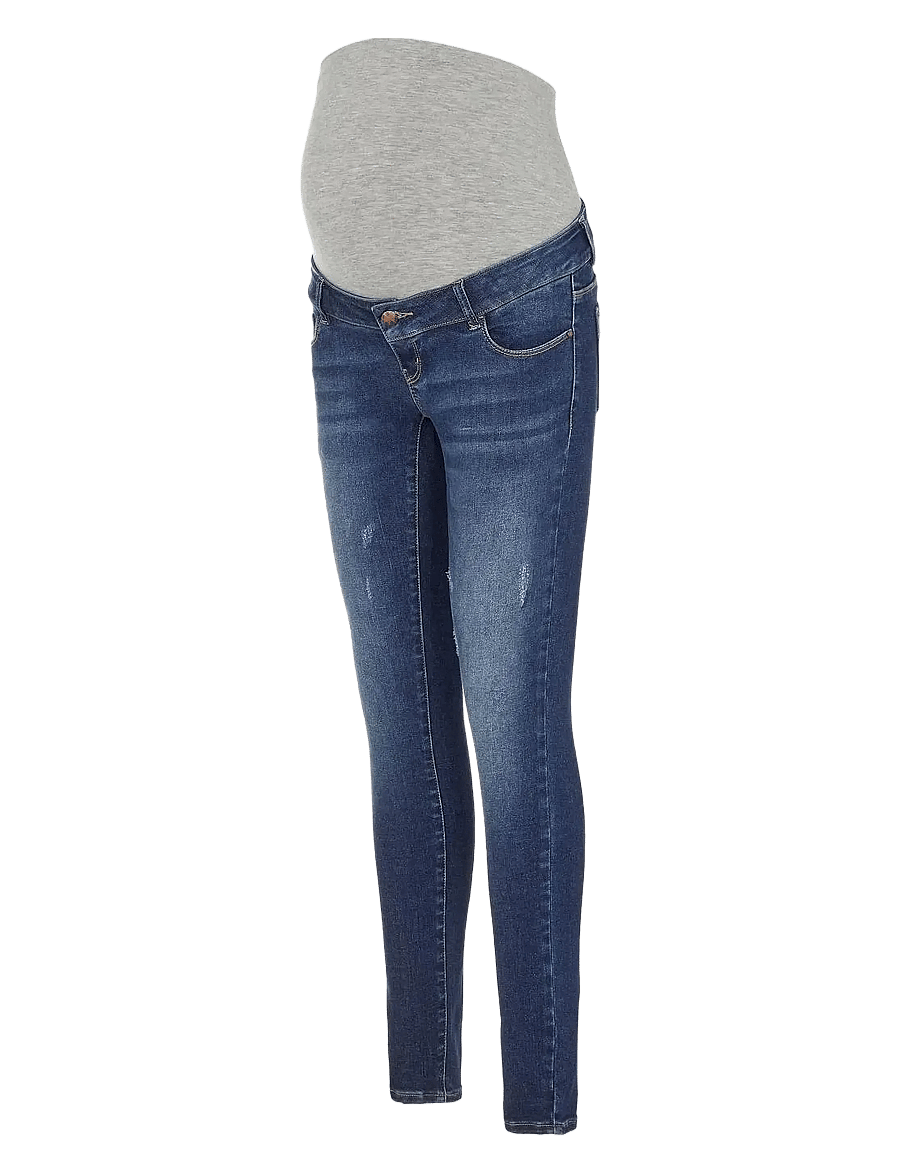 Mamalicious - MLEMMA DMB SLIM RECYCLED JEANS A. - medium blue denim - 1