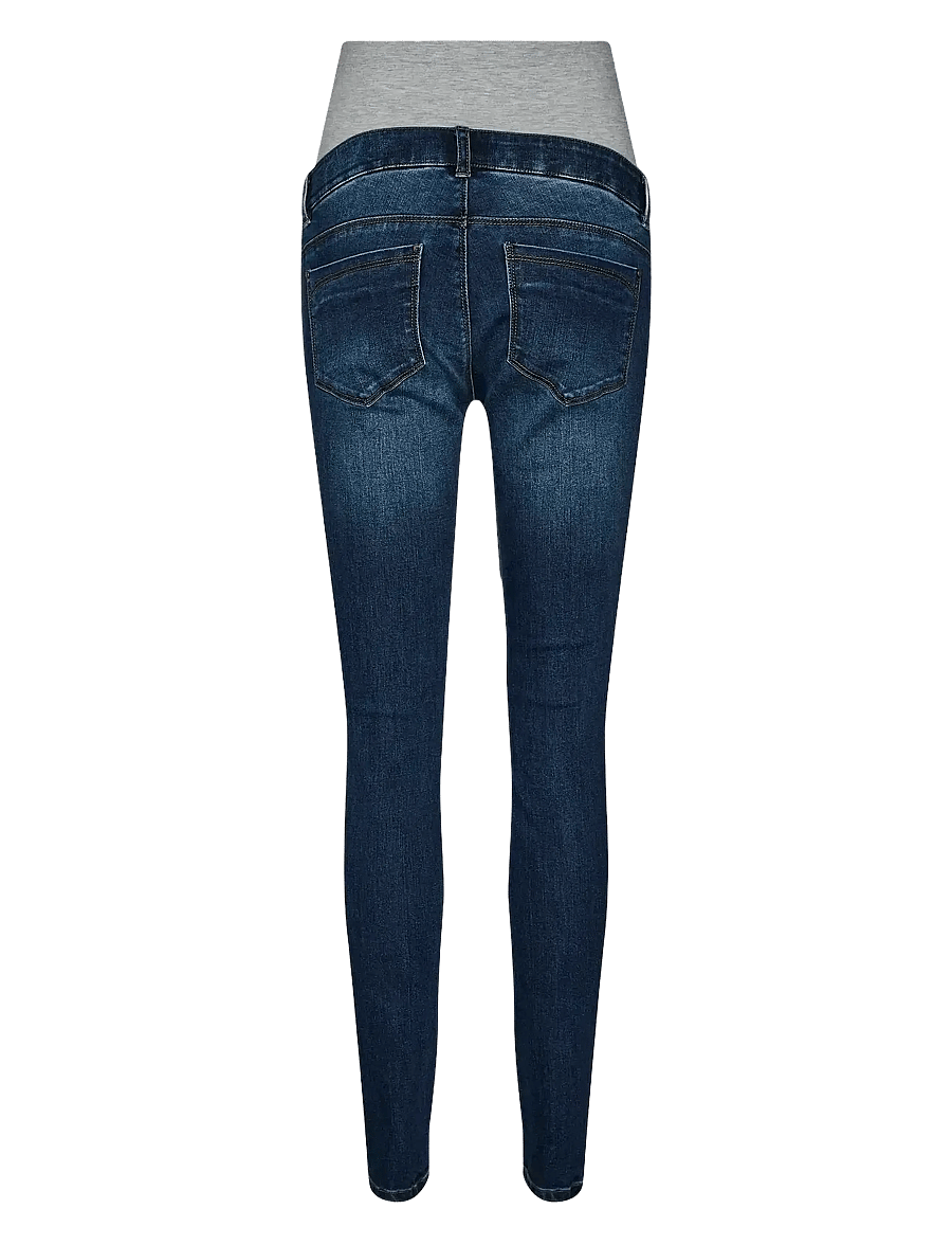 Mamalicious - MLEMMA DMB SLIM RECYCLED JEANS A. - medium blue denim - 2