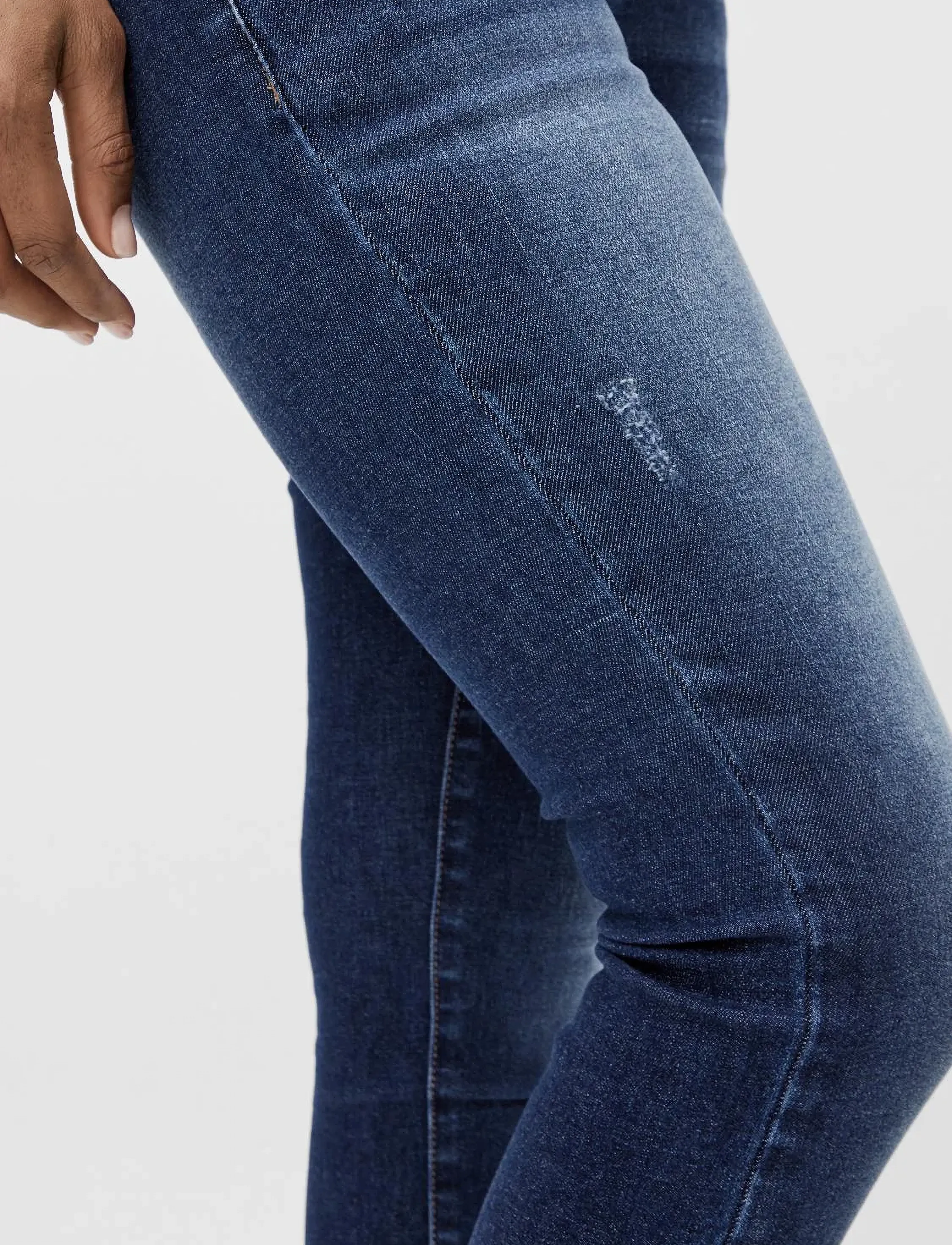 Mamalicious - MLEMMA DMB SLIM RECYCLED JEANS A. - underdeler - medium blue denim - 5