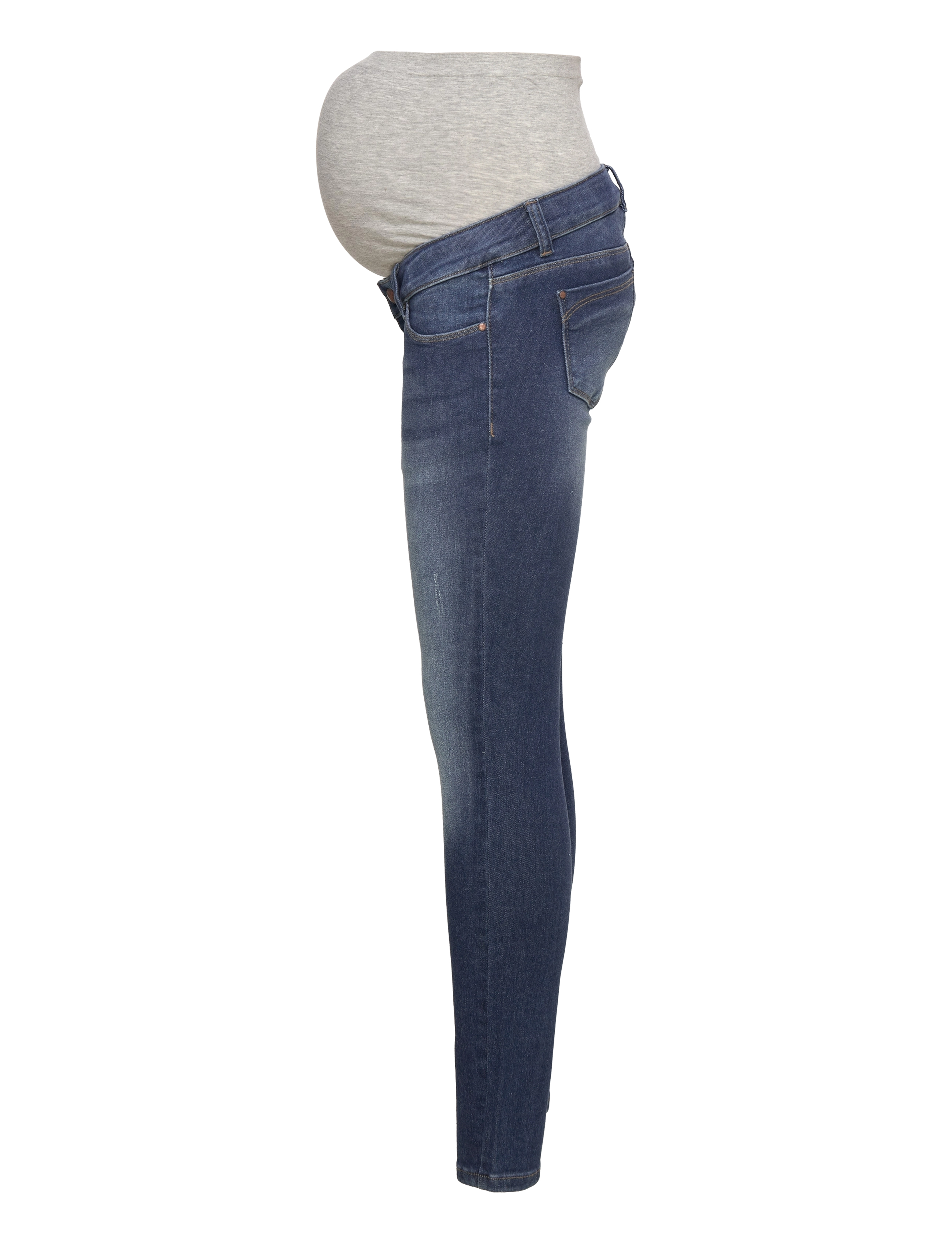 Mamalicious - MLEMMA DMB SLIM RECYCLED JEANS A. - underdeler - medium blue denim - 3