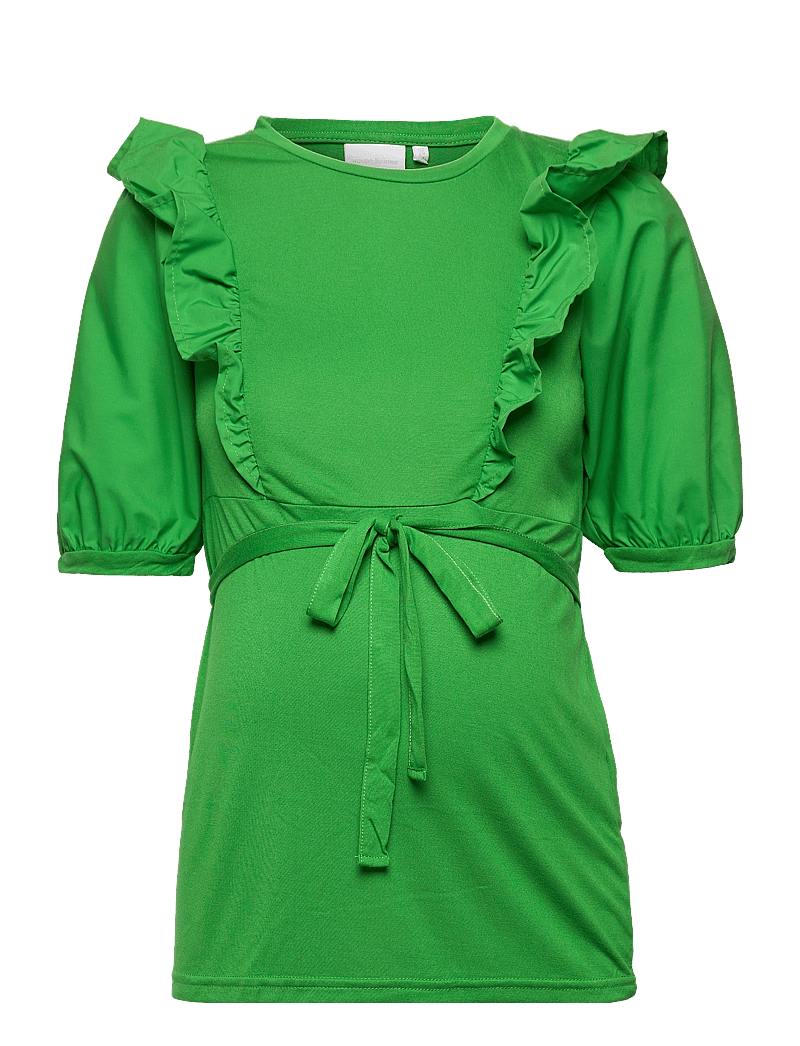 Mamalicious - MLJORUN MARY 2/4 JRS TOP 2F A. - kurzämlige blusen - kelly green - 1