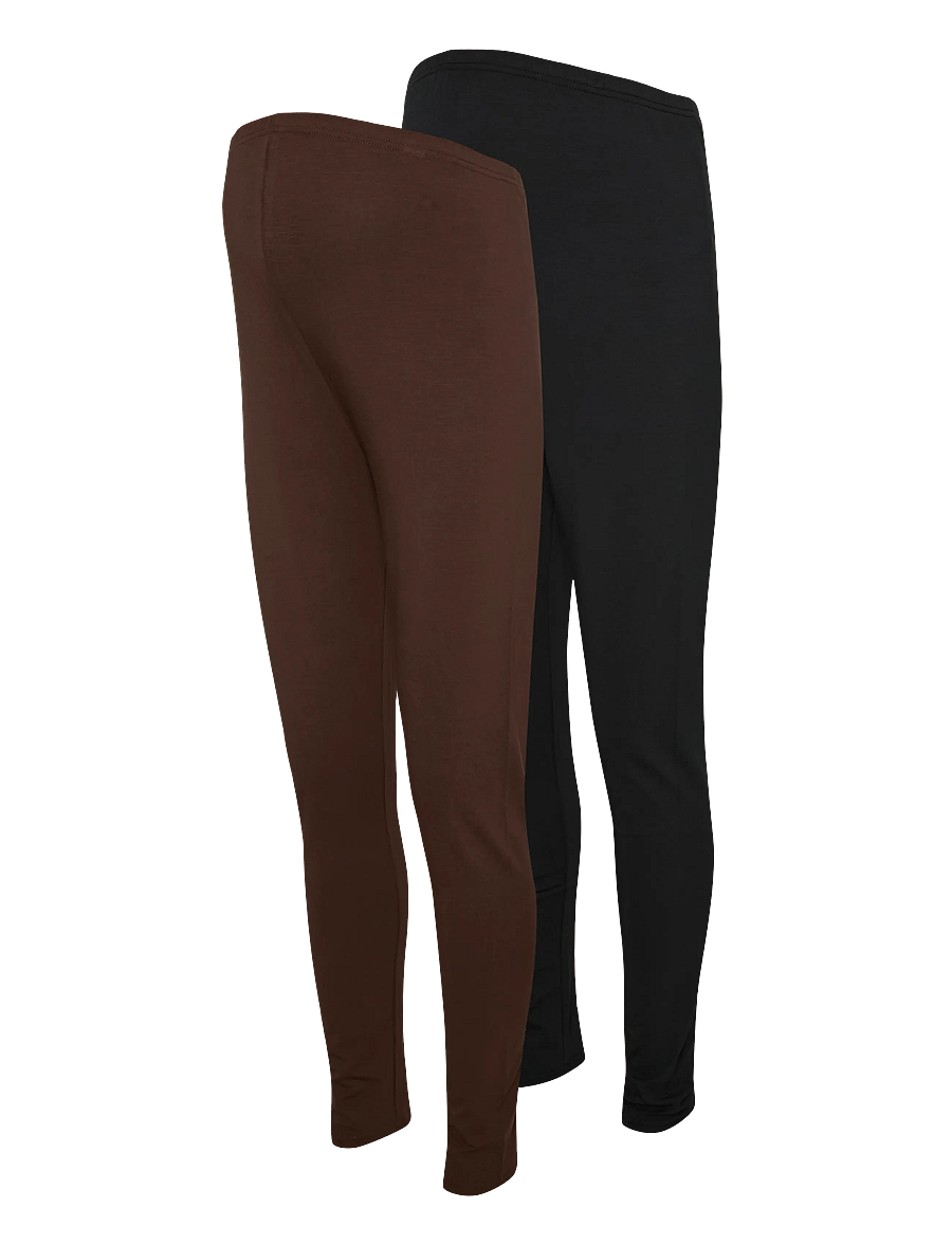Mamalicious - MLEMMA LONG LEGGING 2-P A. E. NOOS - püksid - black - 0