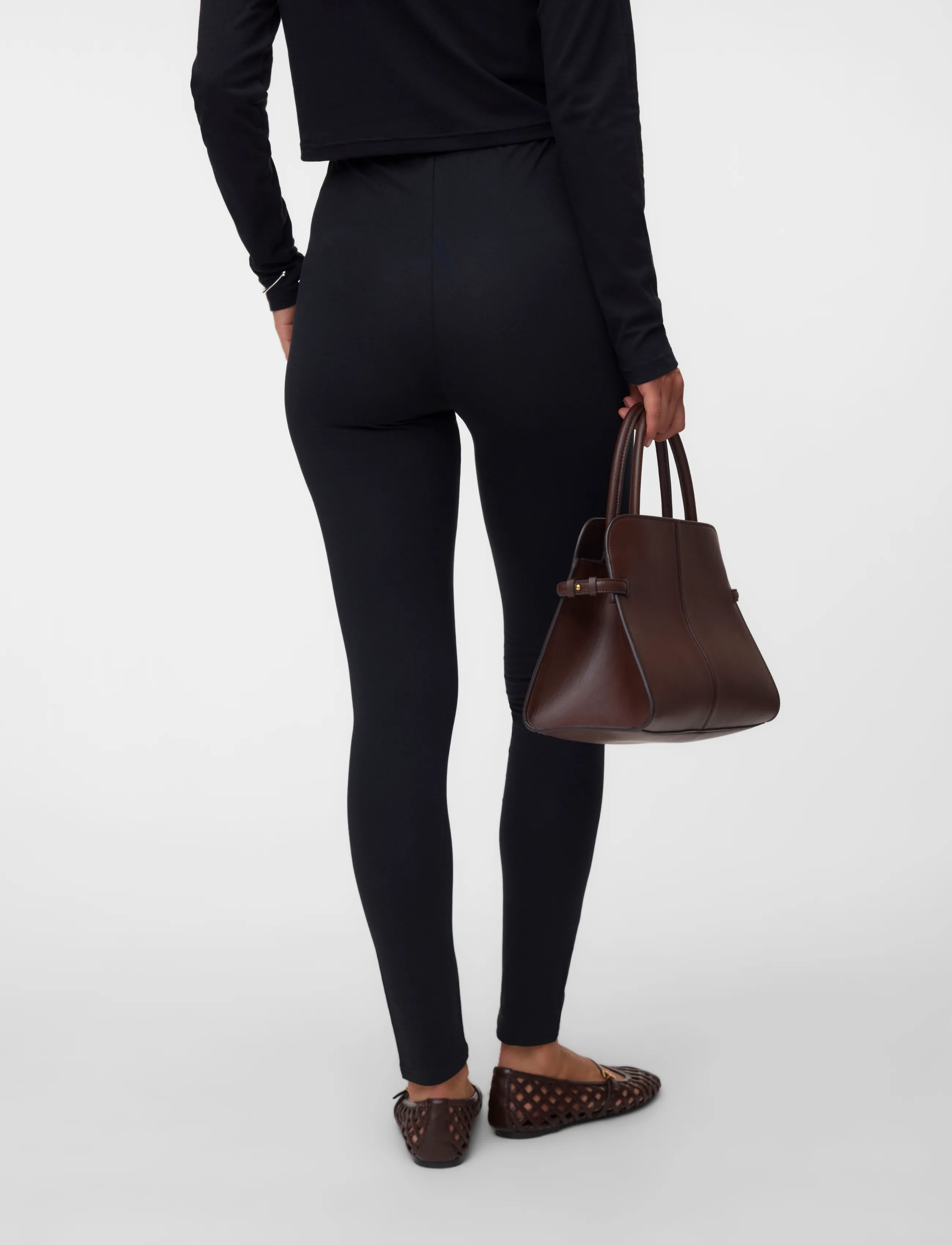 Mamalicious - MLEMMA LONG LEGGING 2-P A. E. NOOS - püksid ja seelikud - black - 3