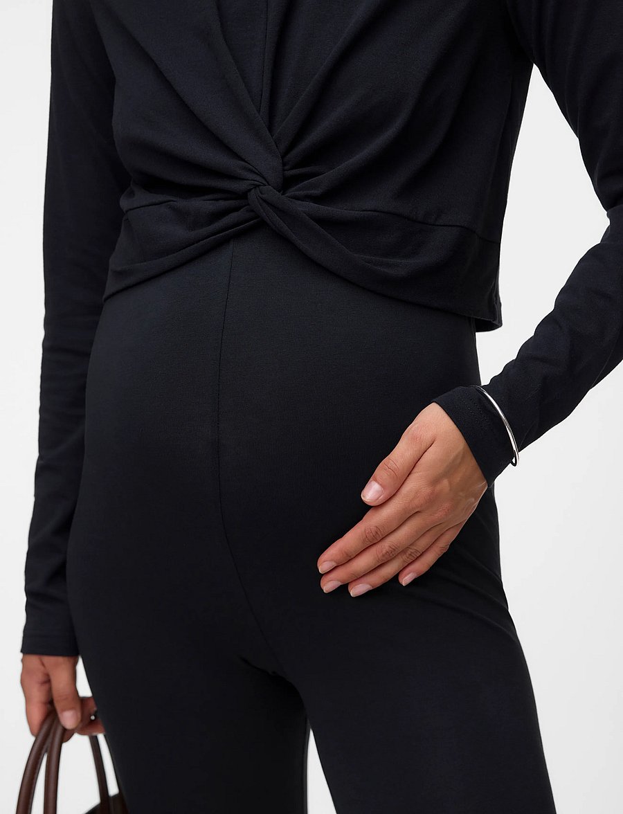 Mamalicious - MLEMMA LONG LEGGING 2-P A. E. NOOS - bas - black - 5
