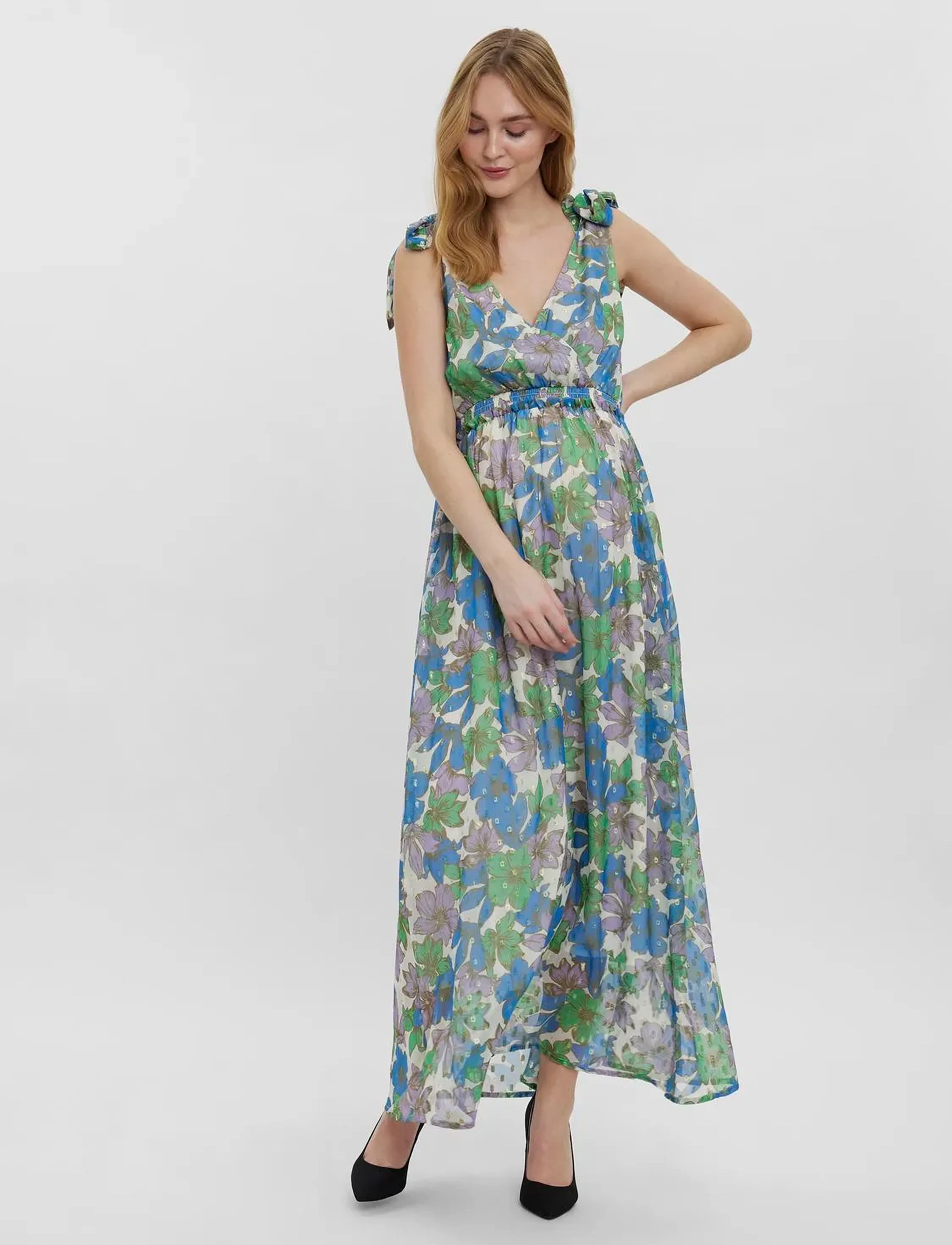 Mamalicious - MLSYDNEY S/L WO MAXI DRESS A. - french blue - 4