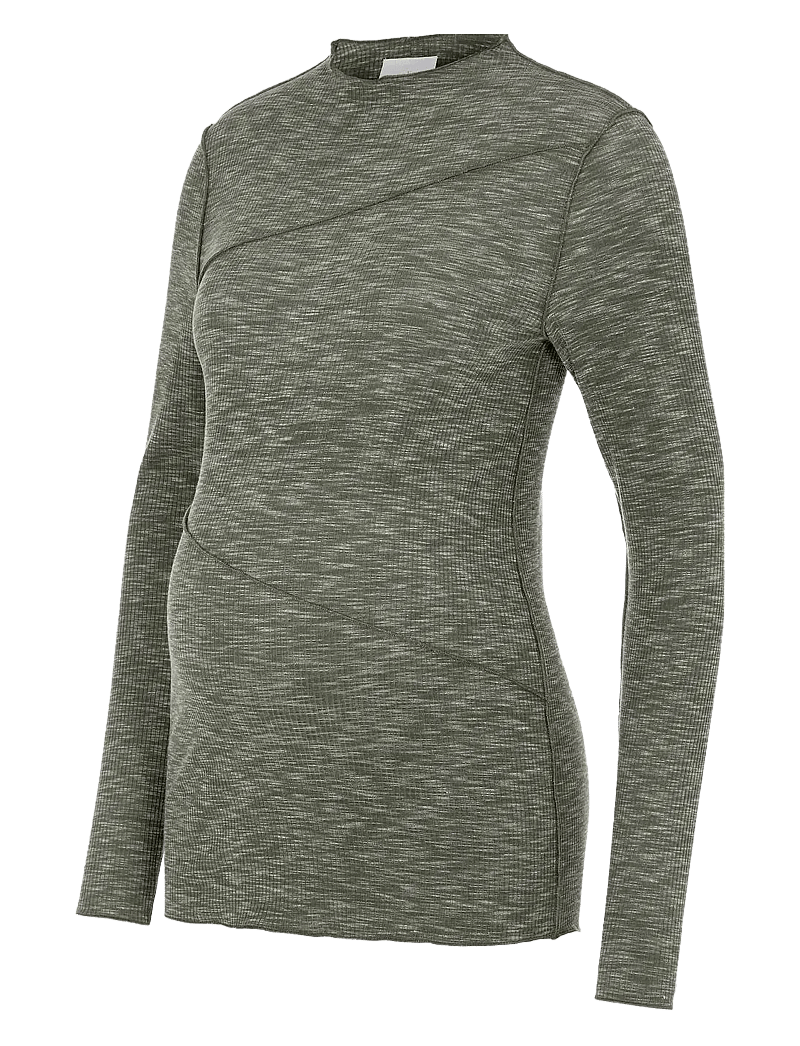 Mamalicious - MLREEVE L/S JRS TOP - overdele - climbing ivy - 1