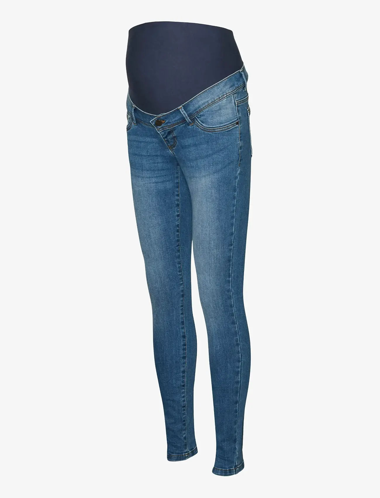 Mamalicious - MLMILA SLIM MEDIUM BLUE JEANS A. NOOS - bottoms - medium blue denim - 1