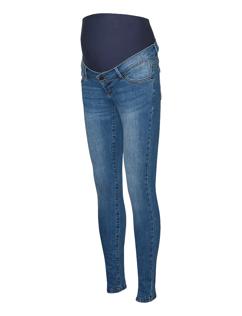Mamalicious - MLMILA SLIM MEDIUM BLUE JEANS A. NOOS - hosen - medium blue denim - 1
