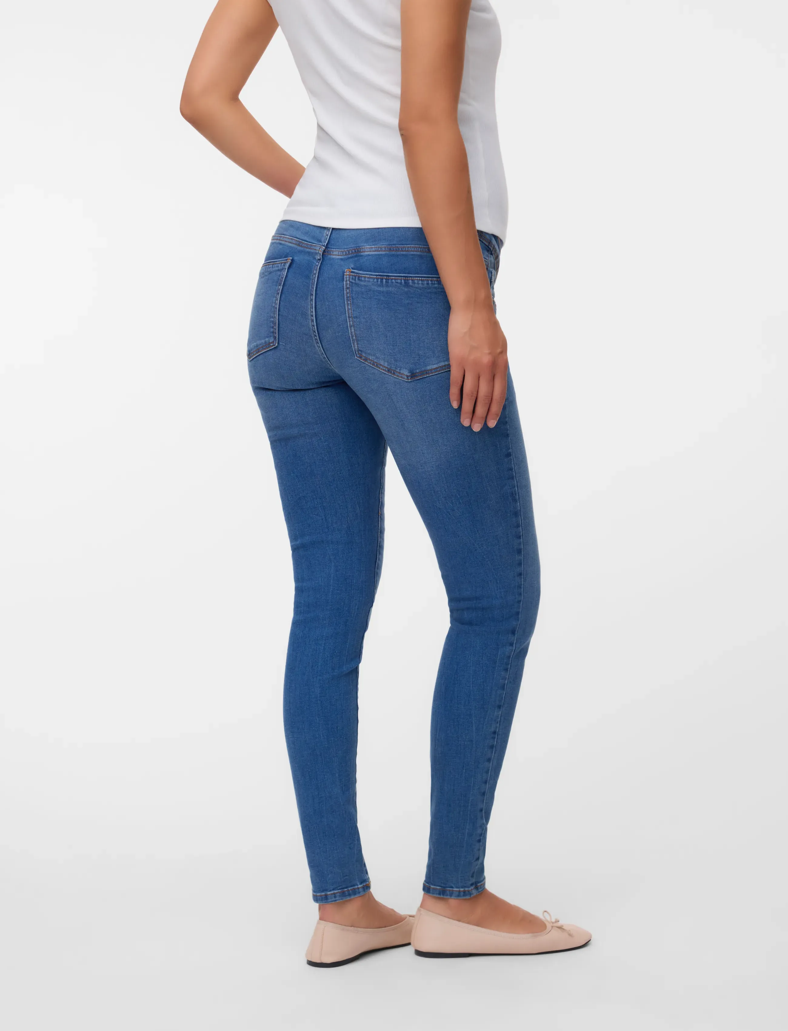 Mamalicious - MLMILA SLIM MEDIUM BLUE JEANS A. NOOS - nederdelar - medium blue denim - 4