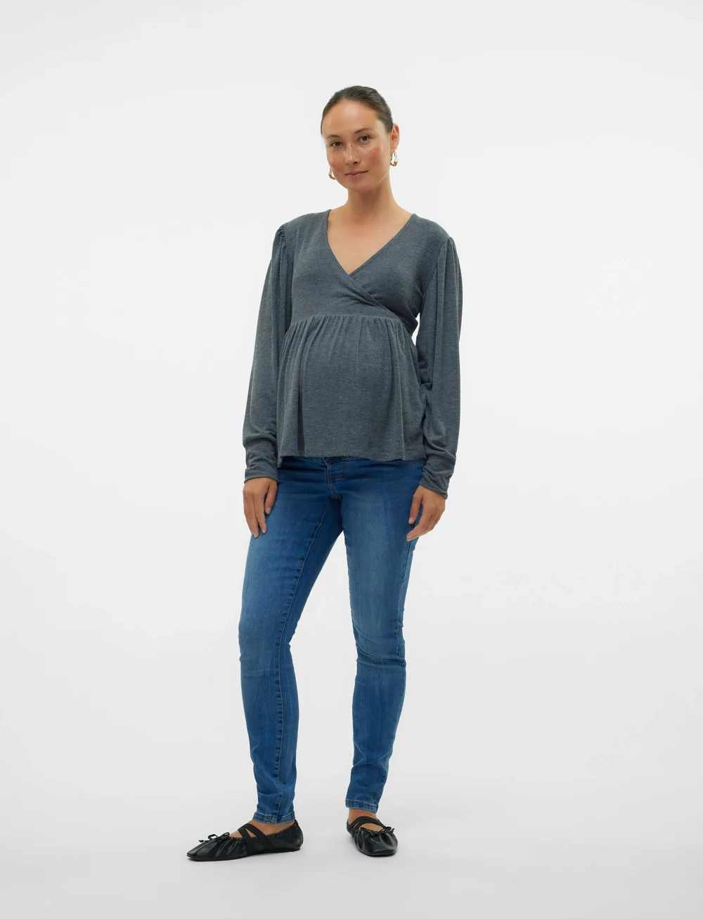 Mamalicious - MLMILA SLIM MEDIUM BLUE JEANS A. NOOS - püksid - medium blue denim - 5