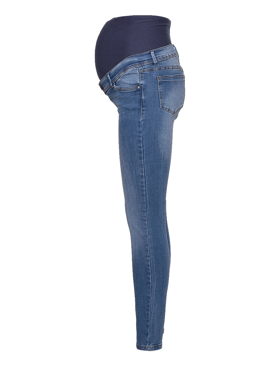 Mamalicious - MLMILA SLIM MEDIUM BLUE JEANS A. NOOS - hosen - medium blue denim - 3