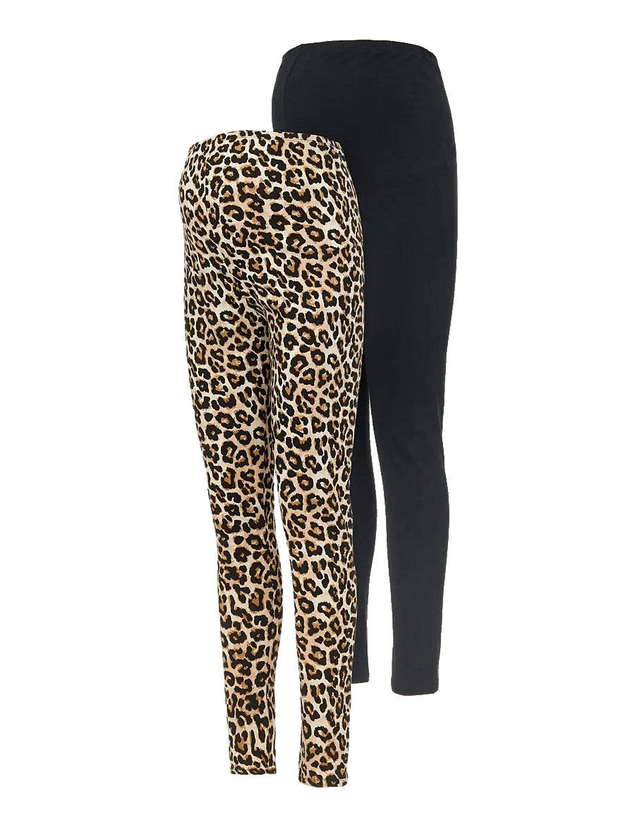 Mamalicious - MLSANNIE JRS LEGGING 2-P - buxur - black - 1