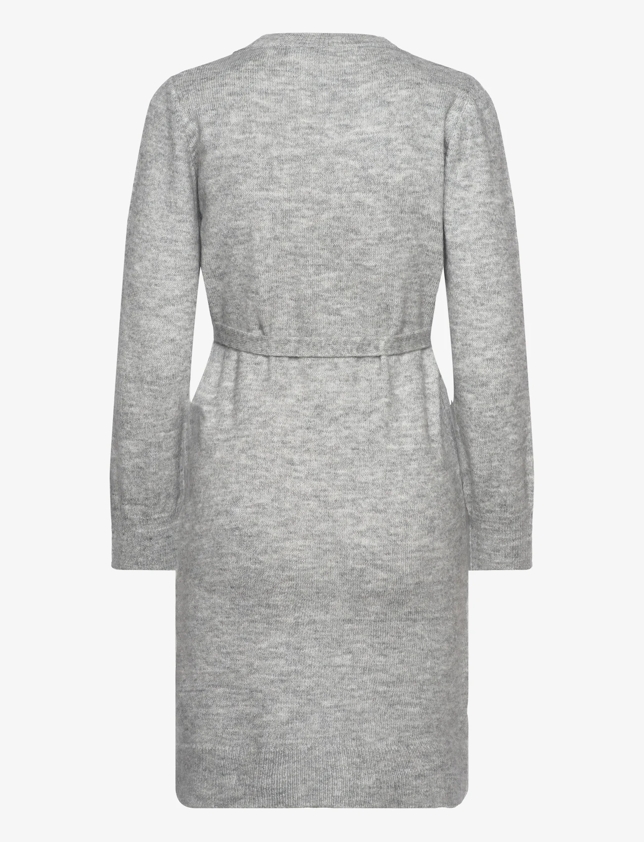 Mamalicious - MLNEWANNE L/S ABK KNIT DRESS A. NOOS - strikkede kjoler - light grey melange - 1
