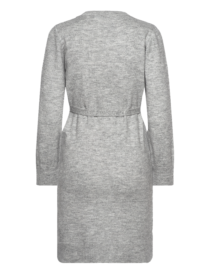 Mamalicious - MLNEWANNE L/S ABK KNIT DRESS A. NOOS - strikkjoler - light grey melange - 2