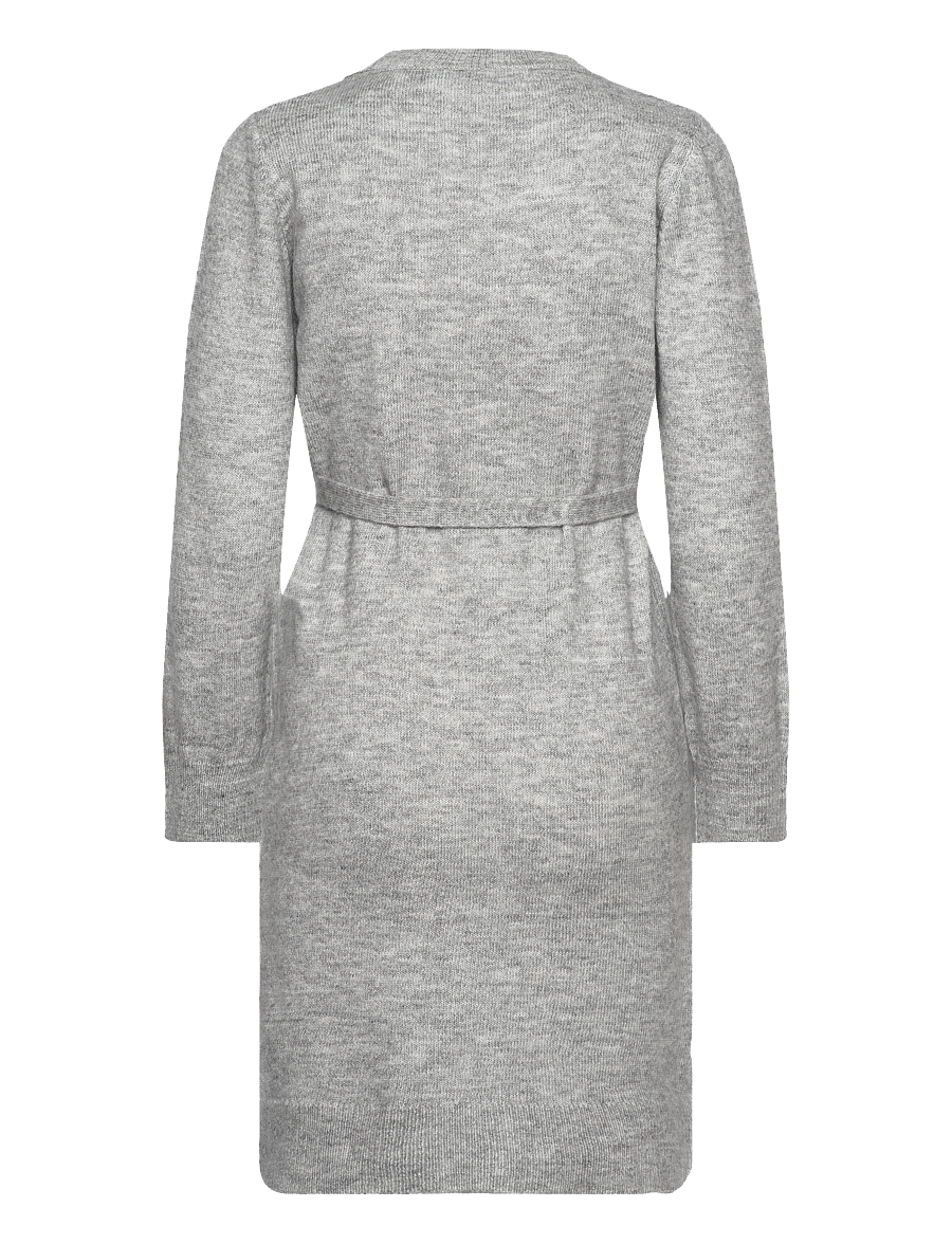 Mamalicious - MLNEWANNE L/S ABK KNIT DRESS A. NOOS - strickkleider - light grey melange - 2