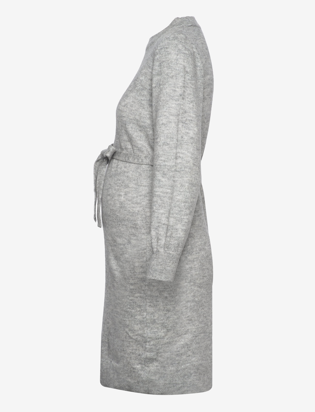 Mamalicious - MLNEWANNE L/S ABK KNIT DRESS A. NOOS - strikkjoler - light grey melange - 3