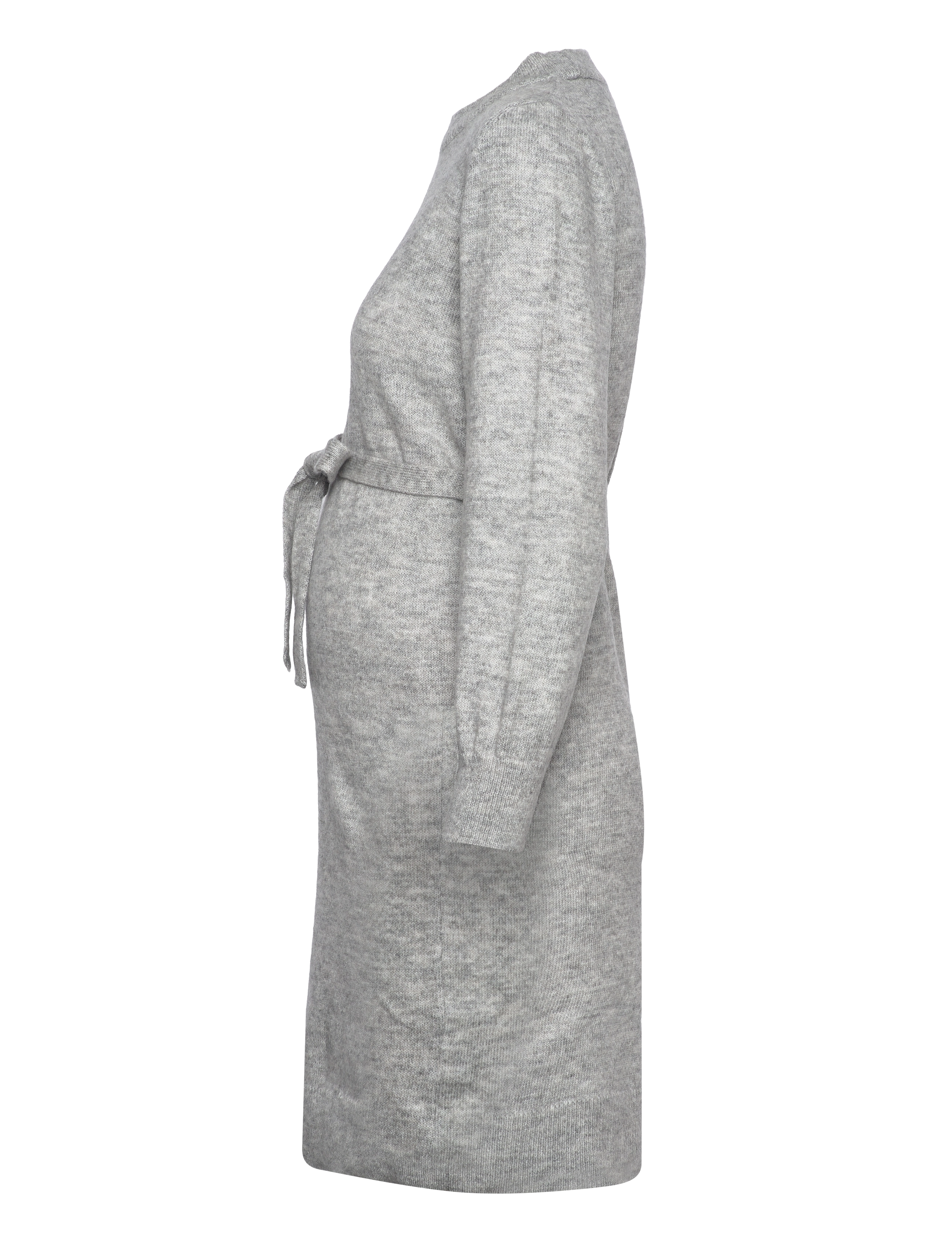 Mamalicious - MLNEWANNE L/S ABK KNIT DRESS A. NOOS - strickkleider - light grey melange - 3