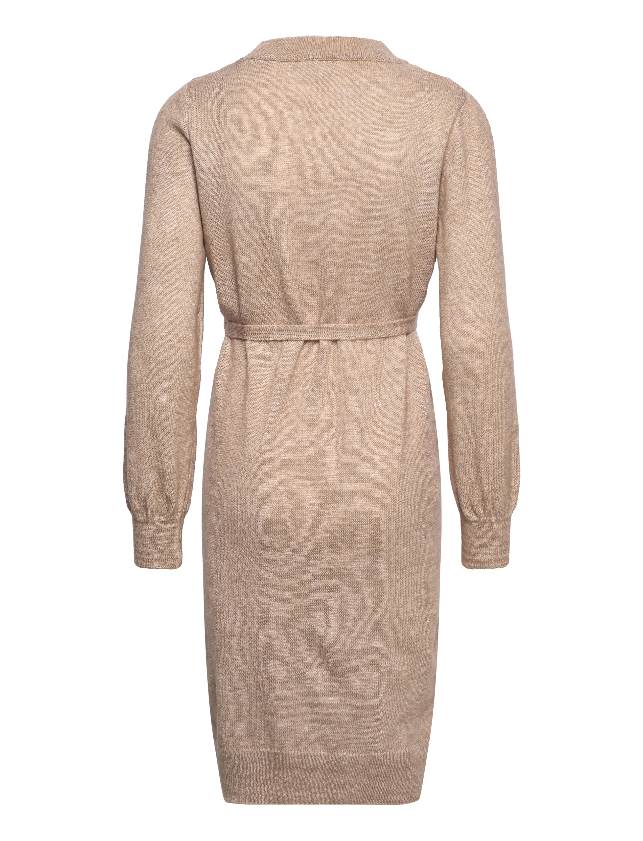 Mamalicious - MLNEWANNE L/S ABK KNIT DRESS A. NOOS - neulemekot - natural melange - 2