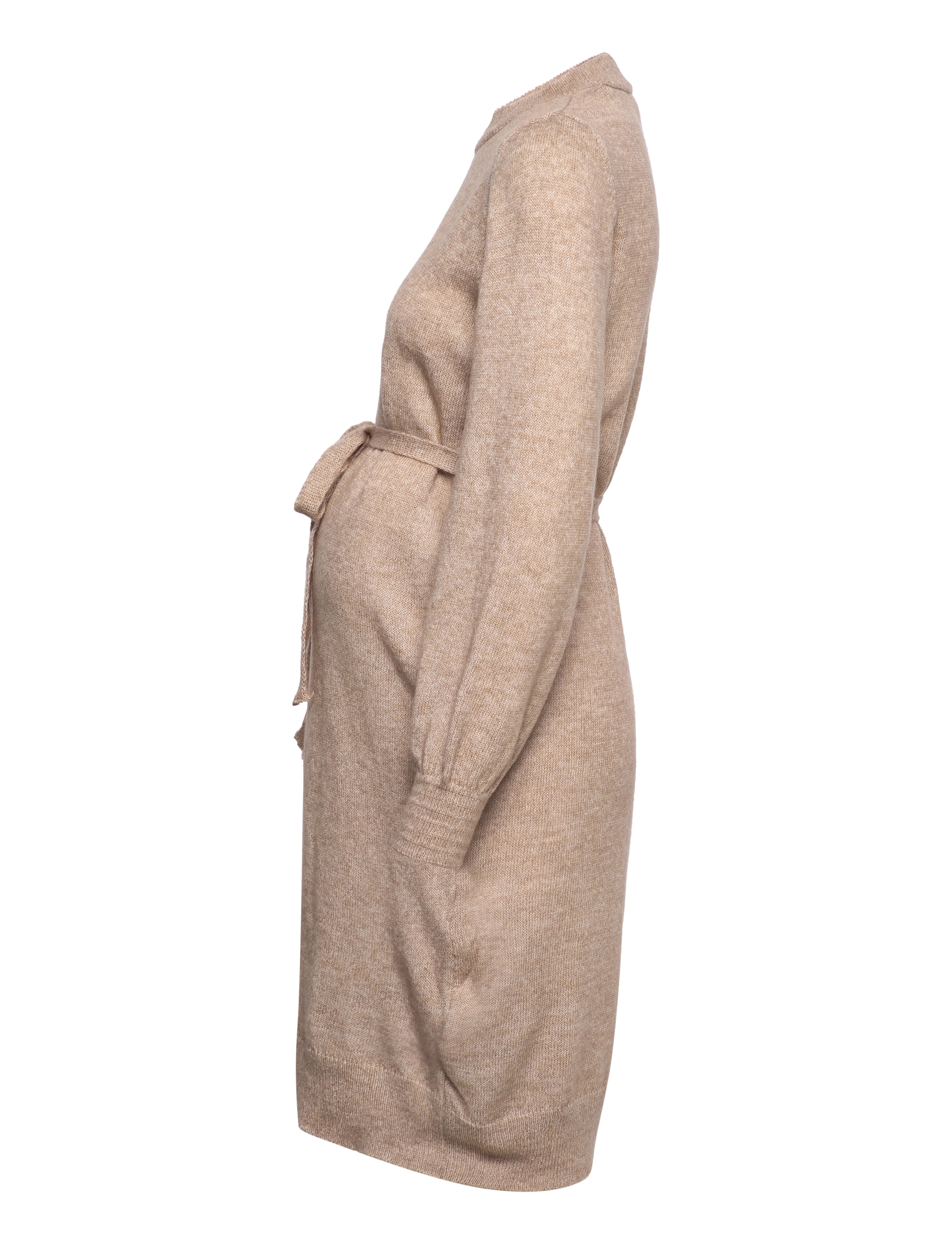 Mamalicious - MLNEWANNE L/S ABK KNIT DRESS A. NOOS - neulemekot - natural melange - 3
