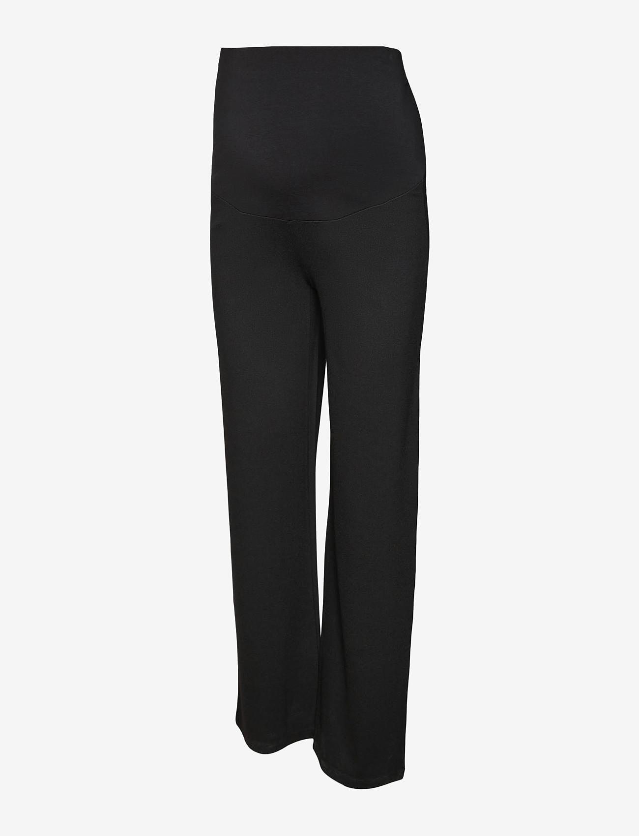 Mamalicious - MLLUNA STRAIGHT JRS PANTS A. - bottoms - black - 1