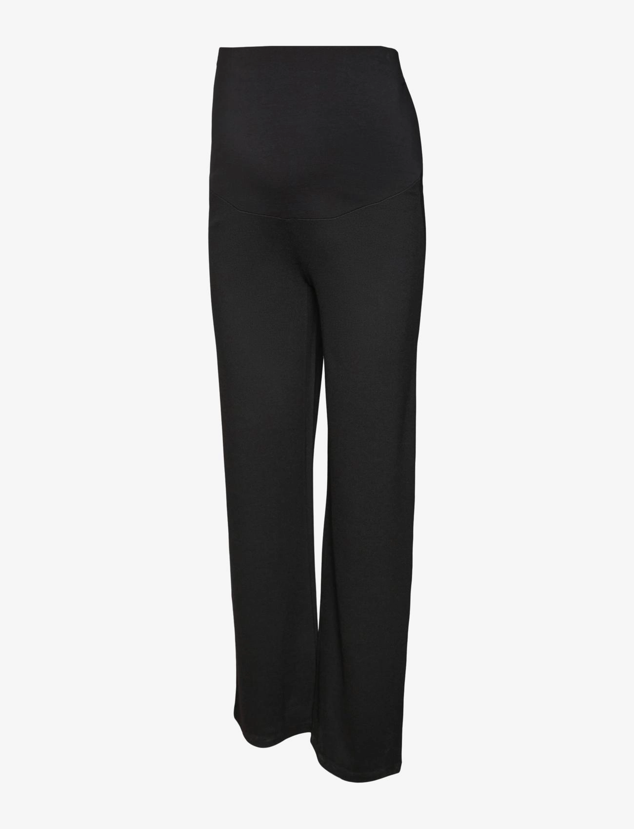 Mamalicious MLLUNA STRAIGHT JRS PANTS A. - Püksid - BLACK / black