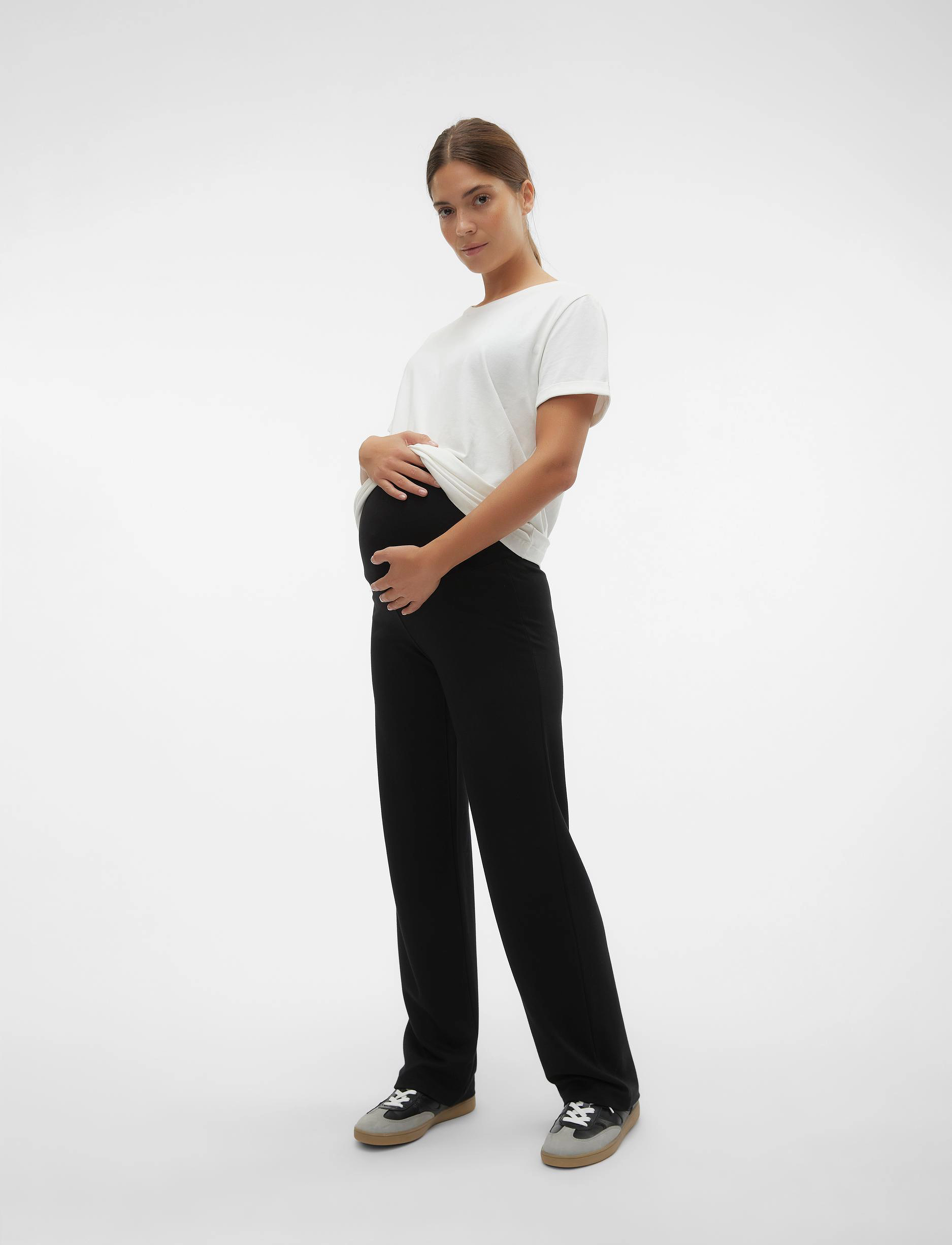 Mamalicious - MLLUNA STRAIGHT JRS PANTS A. - black - 3