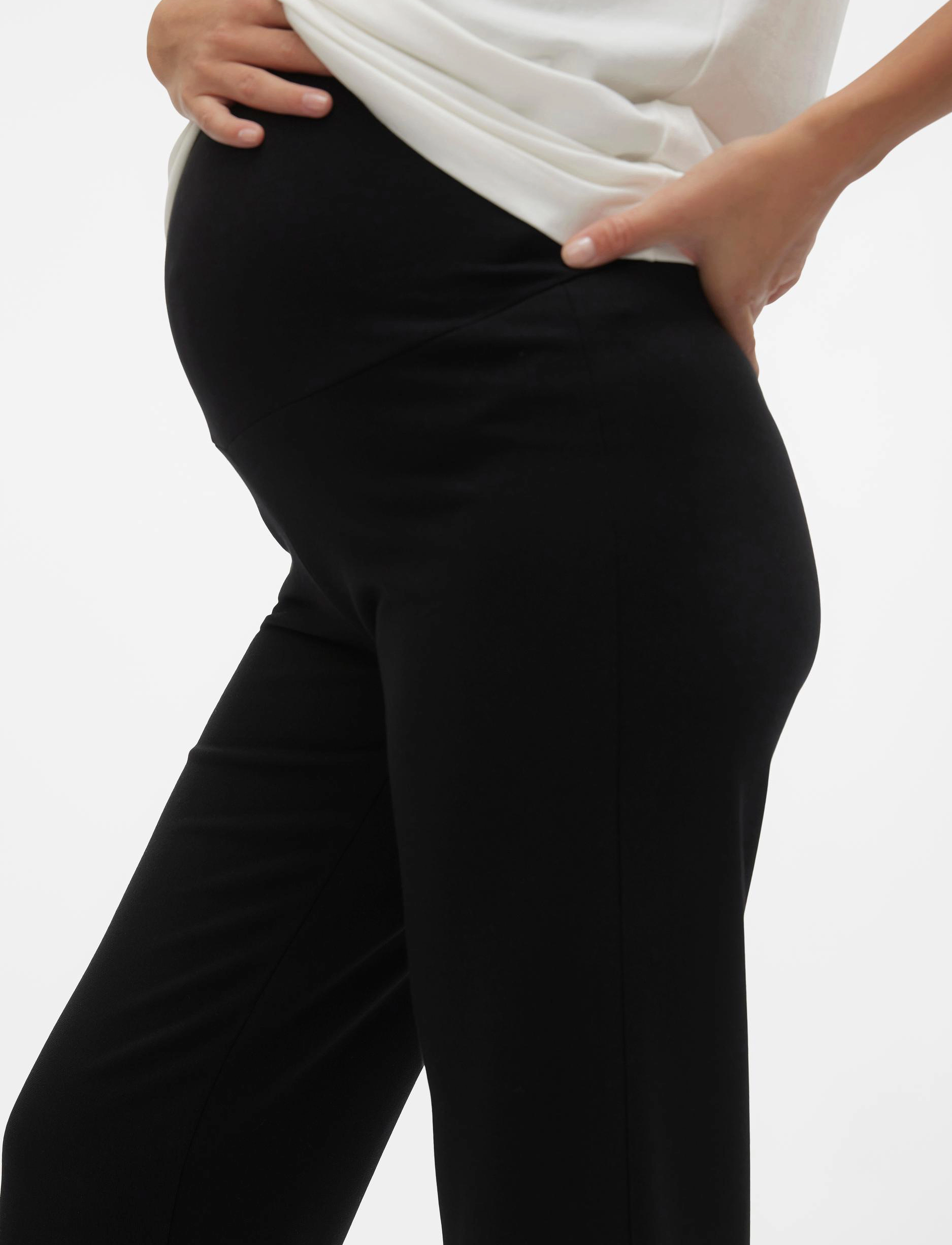 Mamalicious - MLLUNA STRAIGHT JRS PANTS A. - black - 4