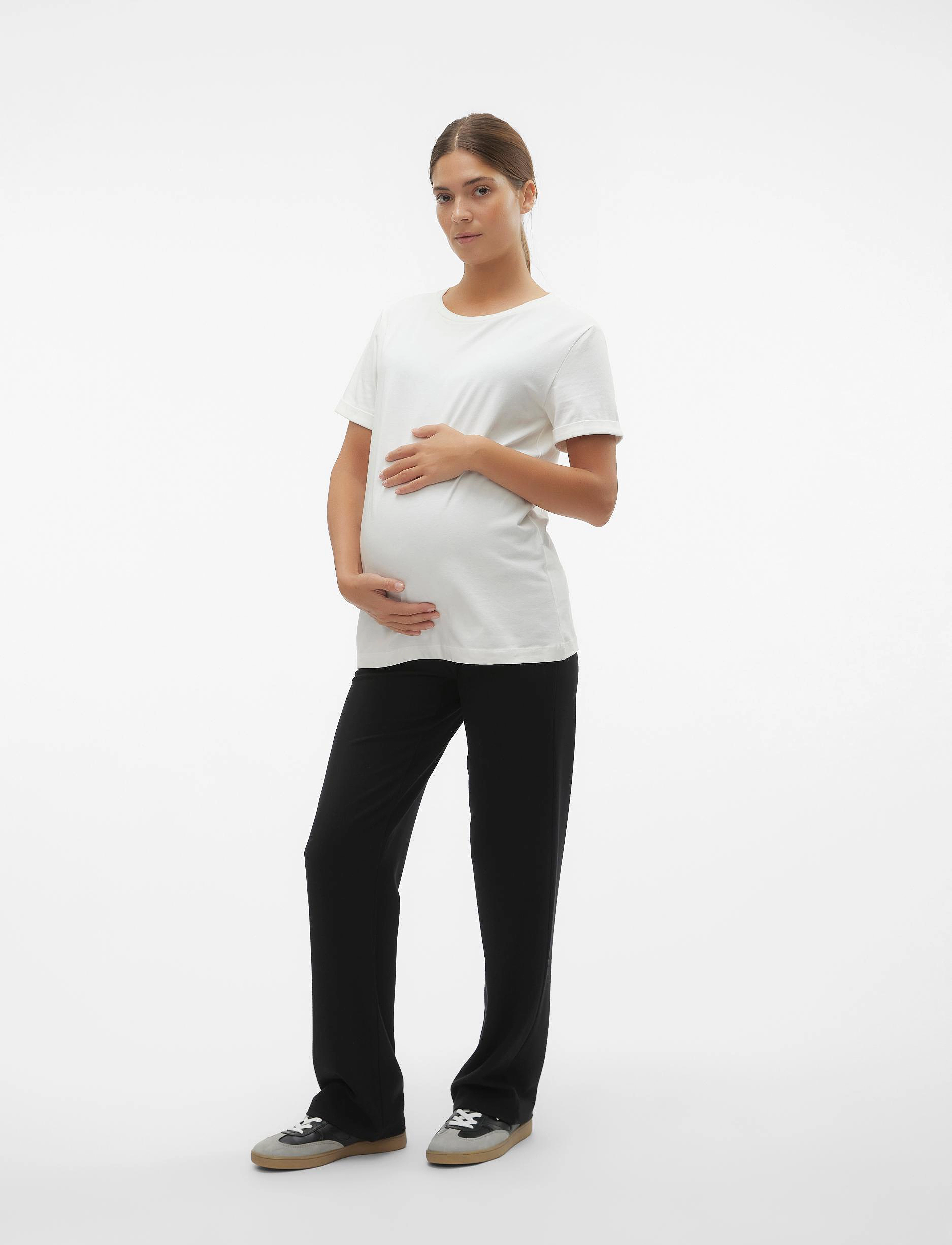 Mamalicious - MLLUNA STRAIGHT JRS PANTS A. - black - 5